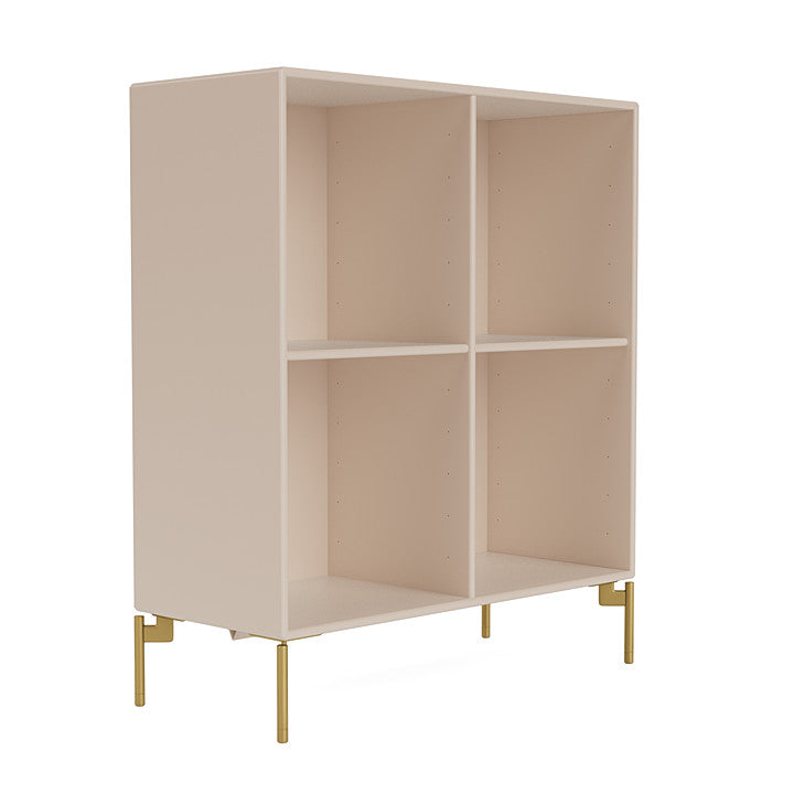 Montana Show Bookcase With Legs, Clay/Brass