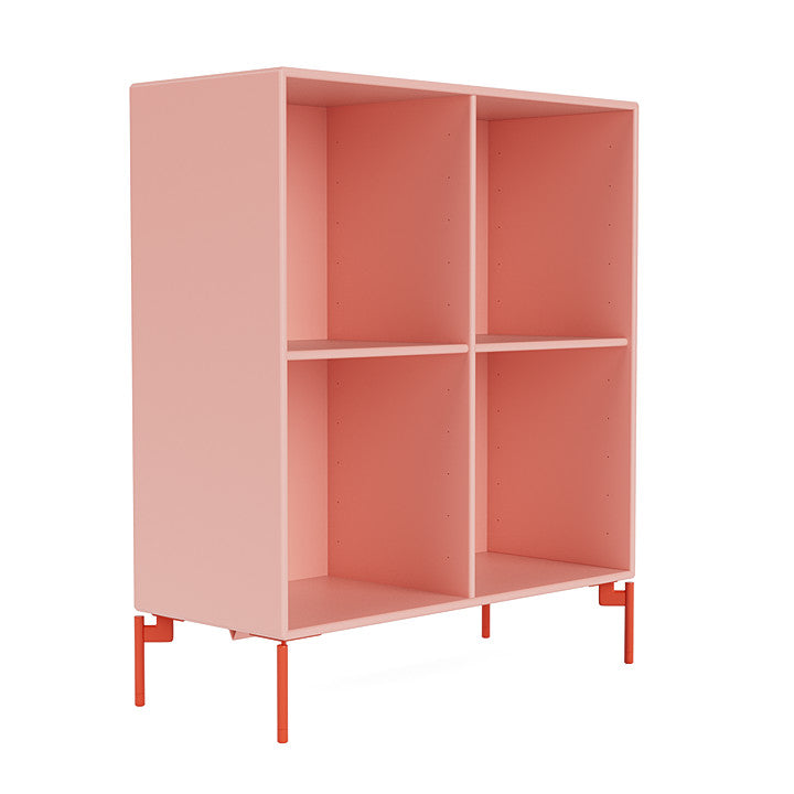 Montana Show Bookcase With Legs, Ruby/Rosehip