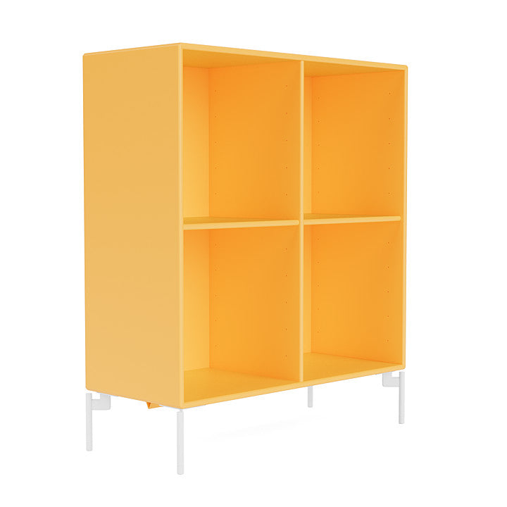 Montana Show Bookcase With Legs, Acacia/Snow Acacia