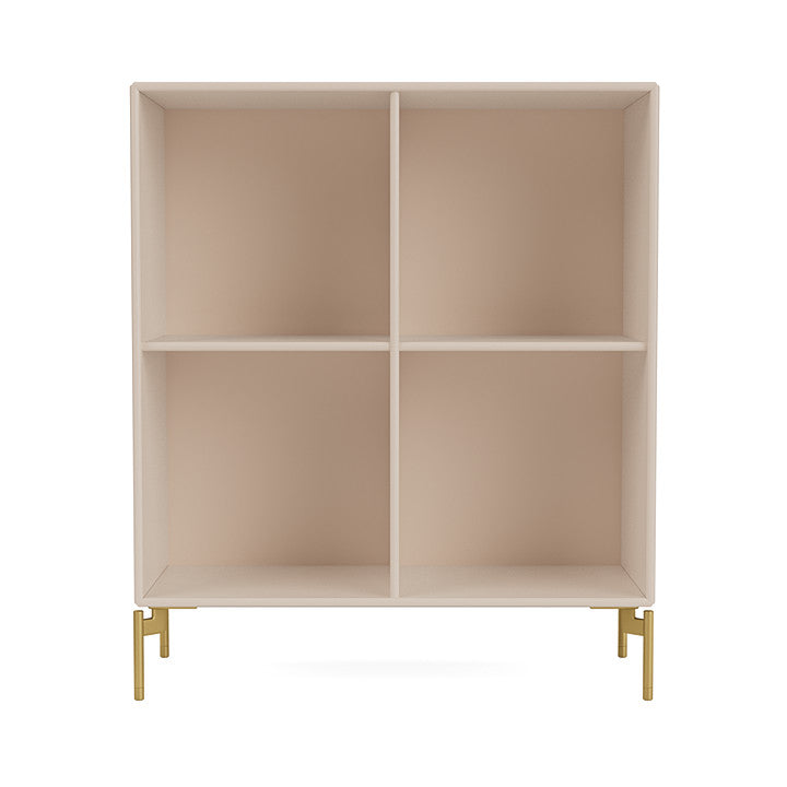 Montana Show Bookcase With Legs, Clay/Brass