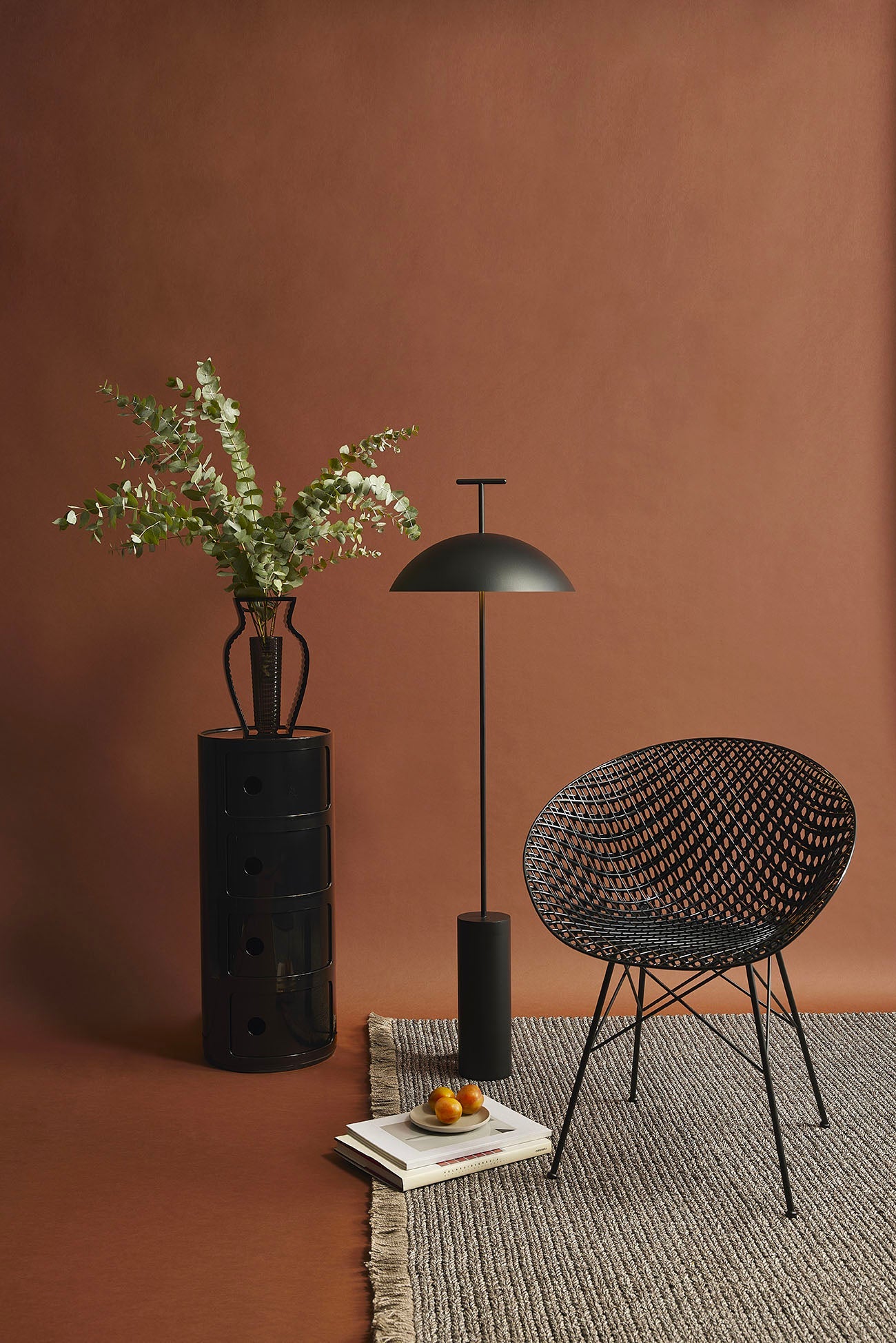 Kartell Smatrik Silla al aire libre, negro