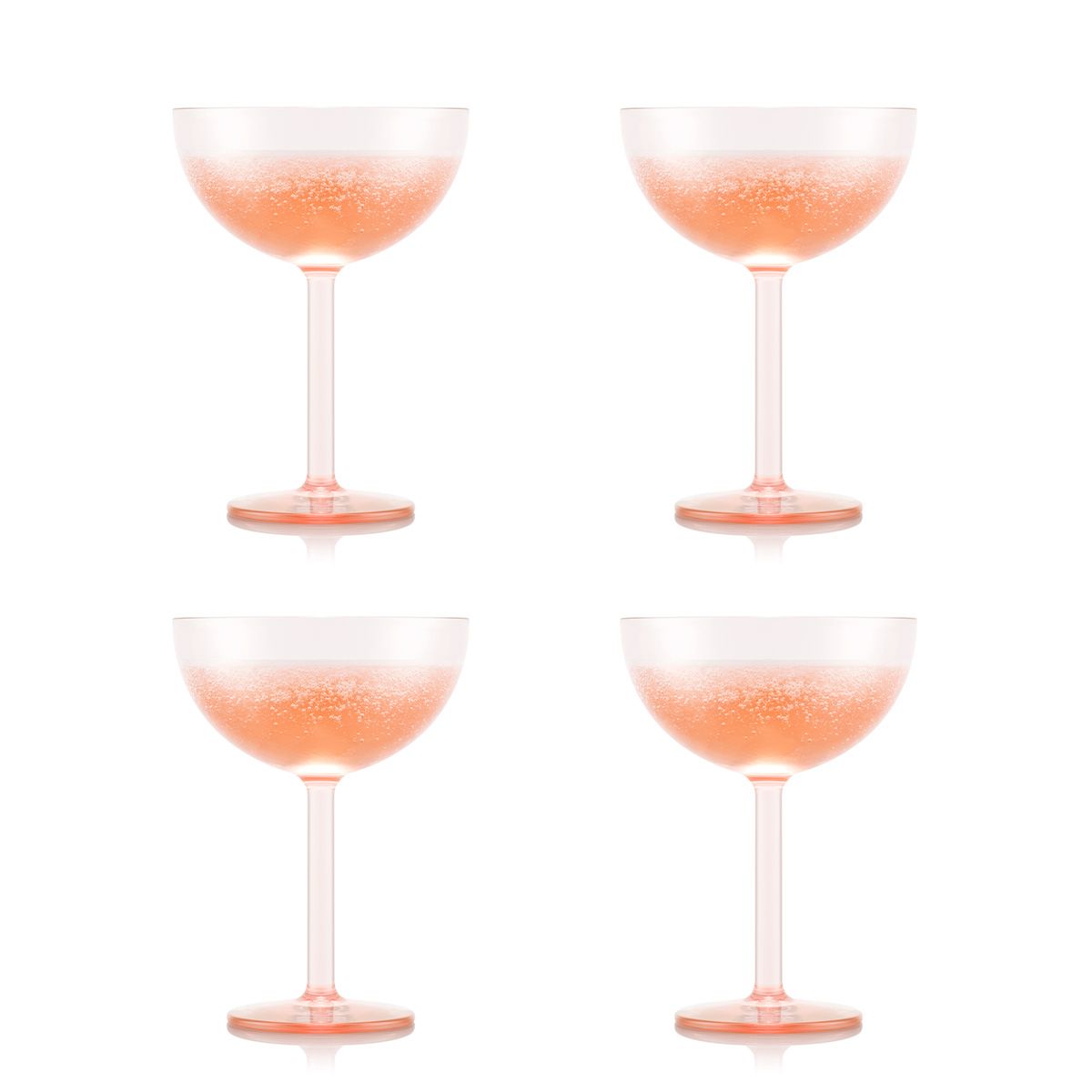 Bodum Oktett Champagne Coupé Lunettes 4 PCS. 0,28 L, fraise