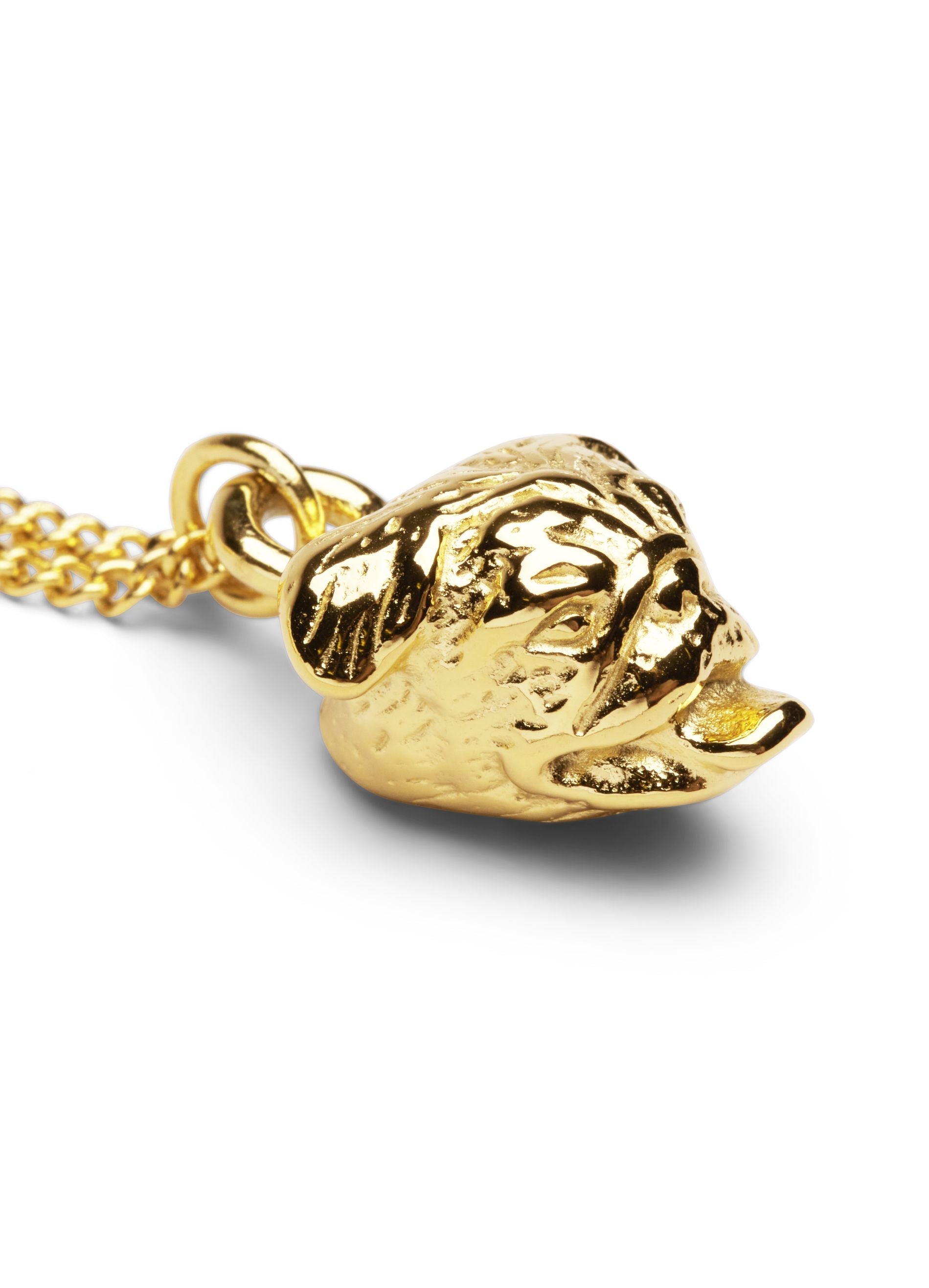 Collier Skultuna Pug, plaqué d'or