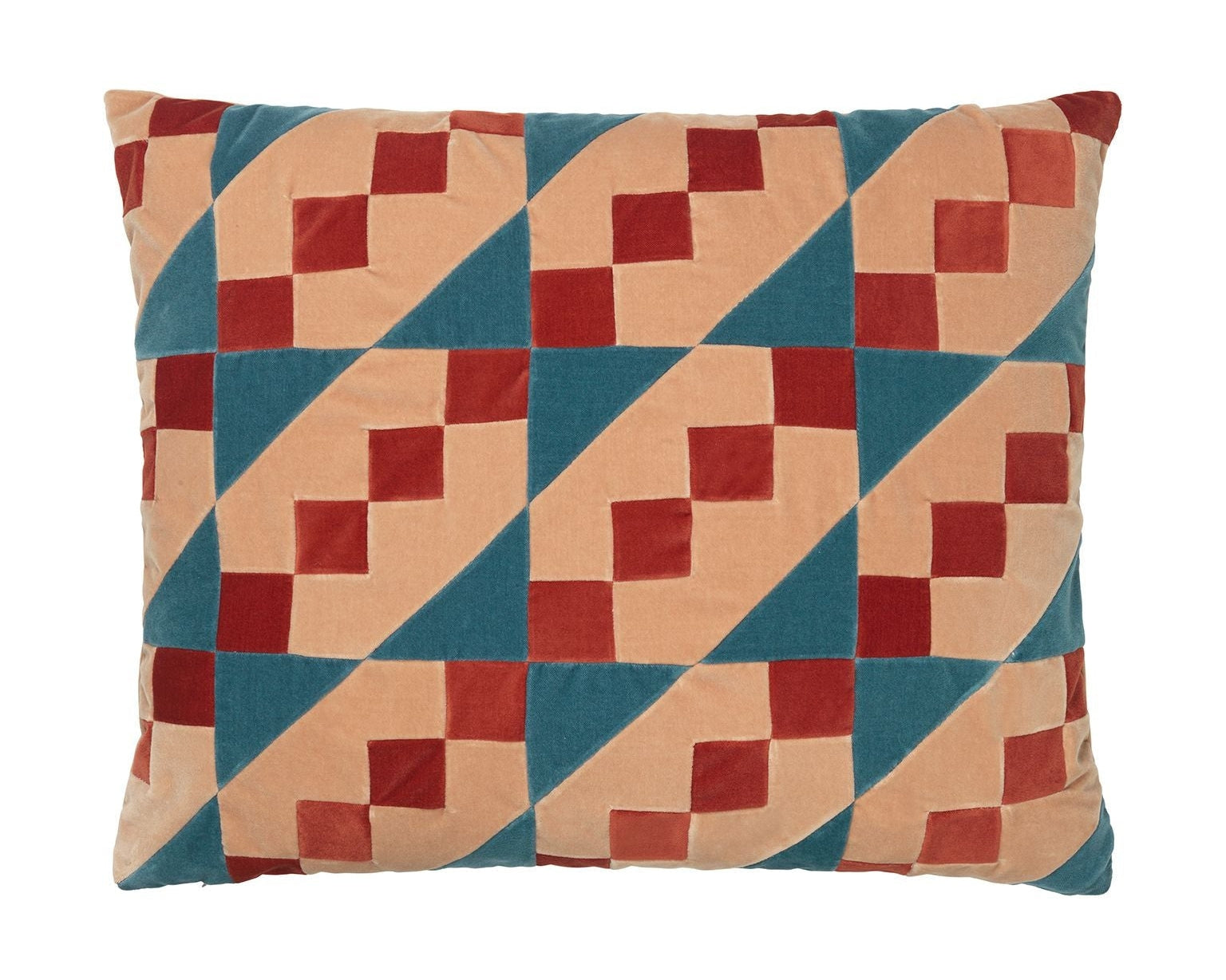 Christina Lundsteen Addison Cushion 50x60 cm, mazarine/mörkröd/beige