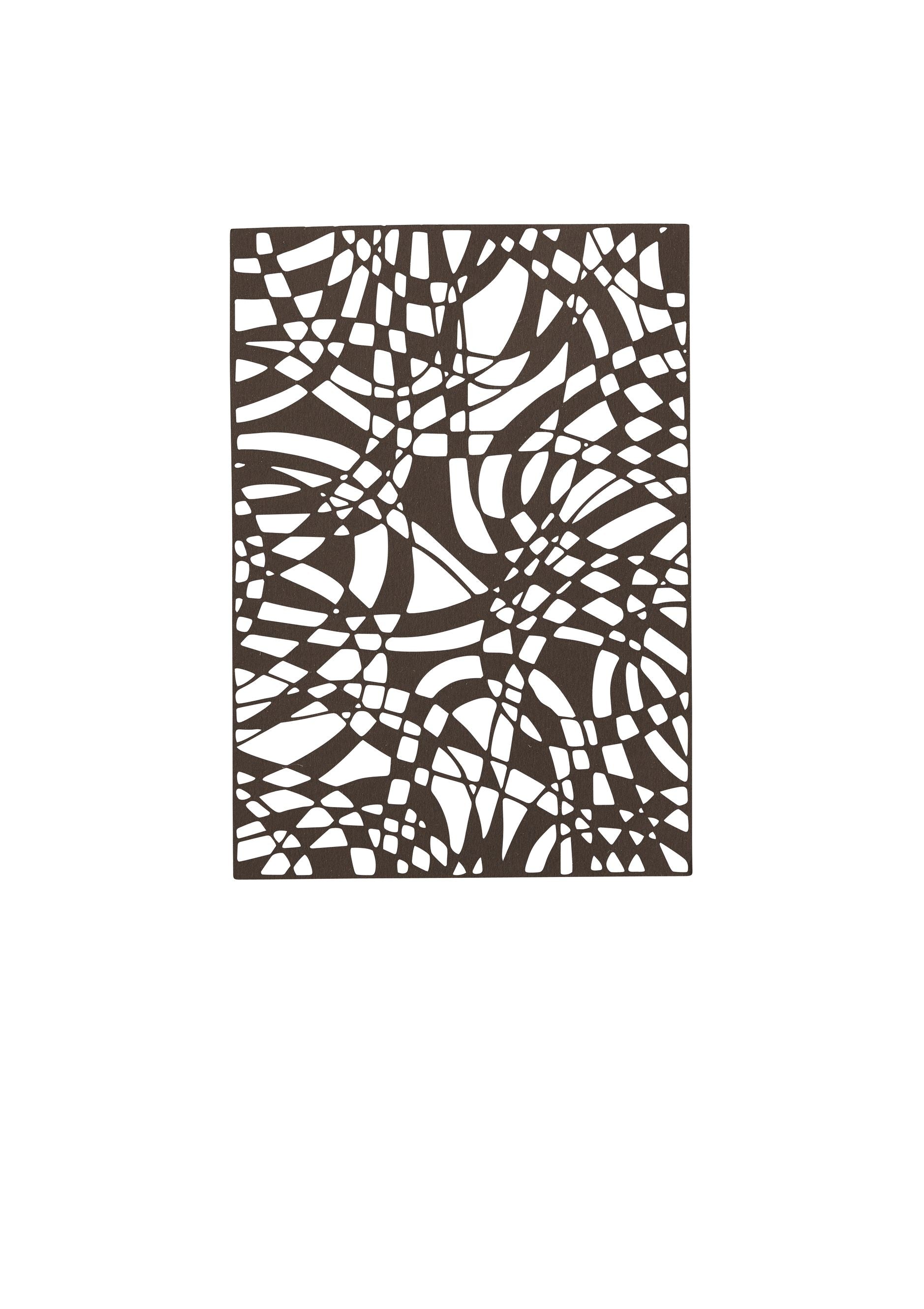 Studio About Papercut A5 Geometric Rectangle, Brown