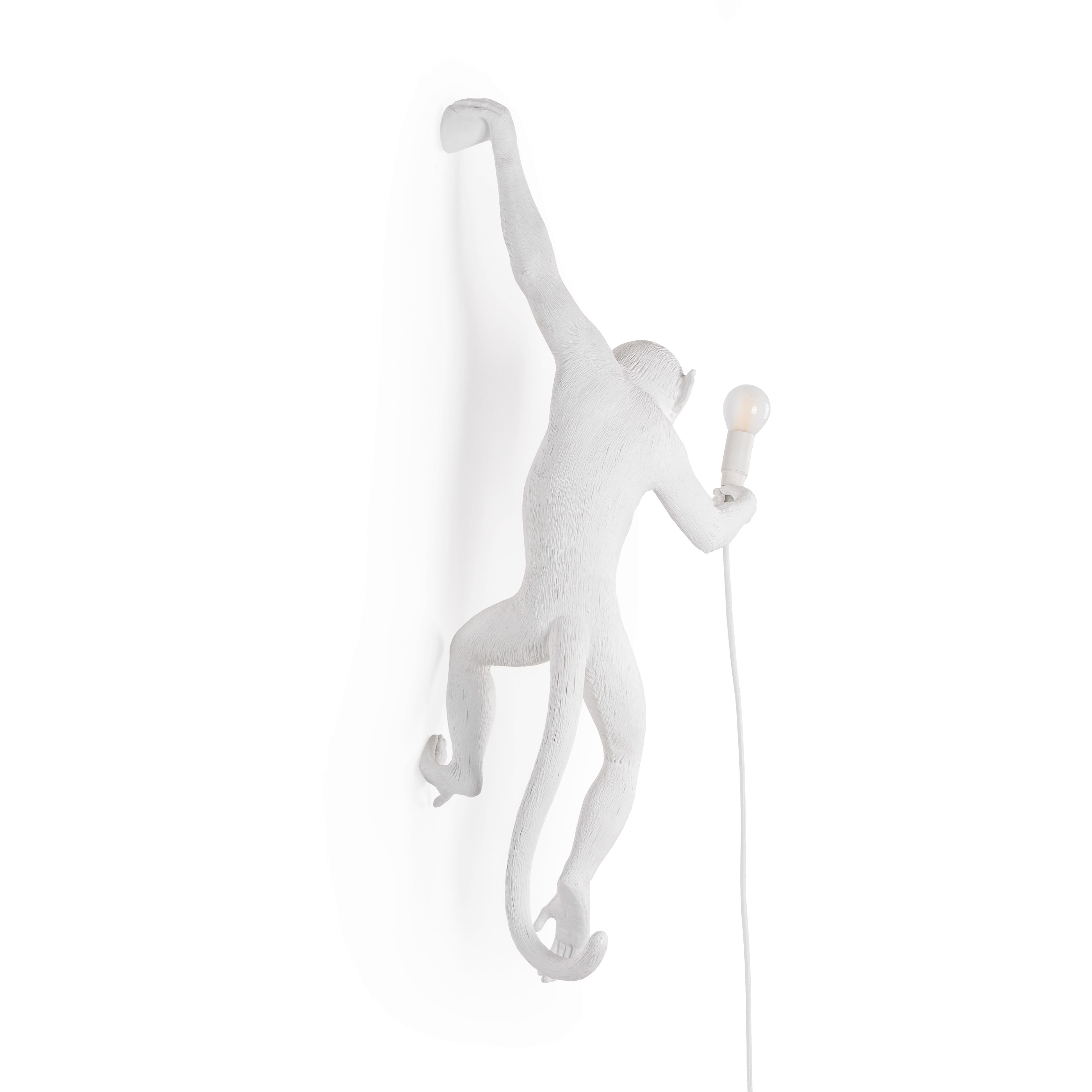 Lámpara interior de mono seletti blanco, colgando mano izquierda