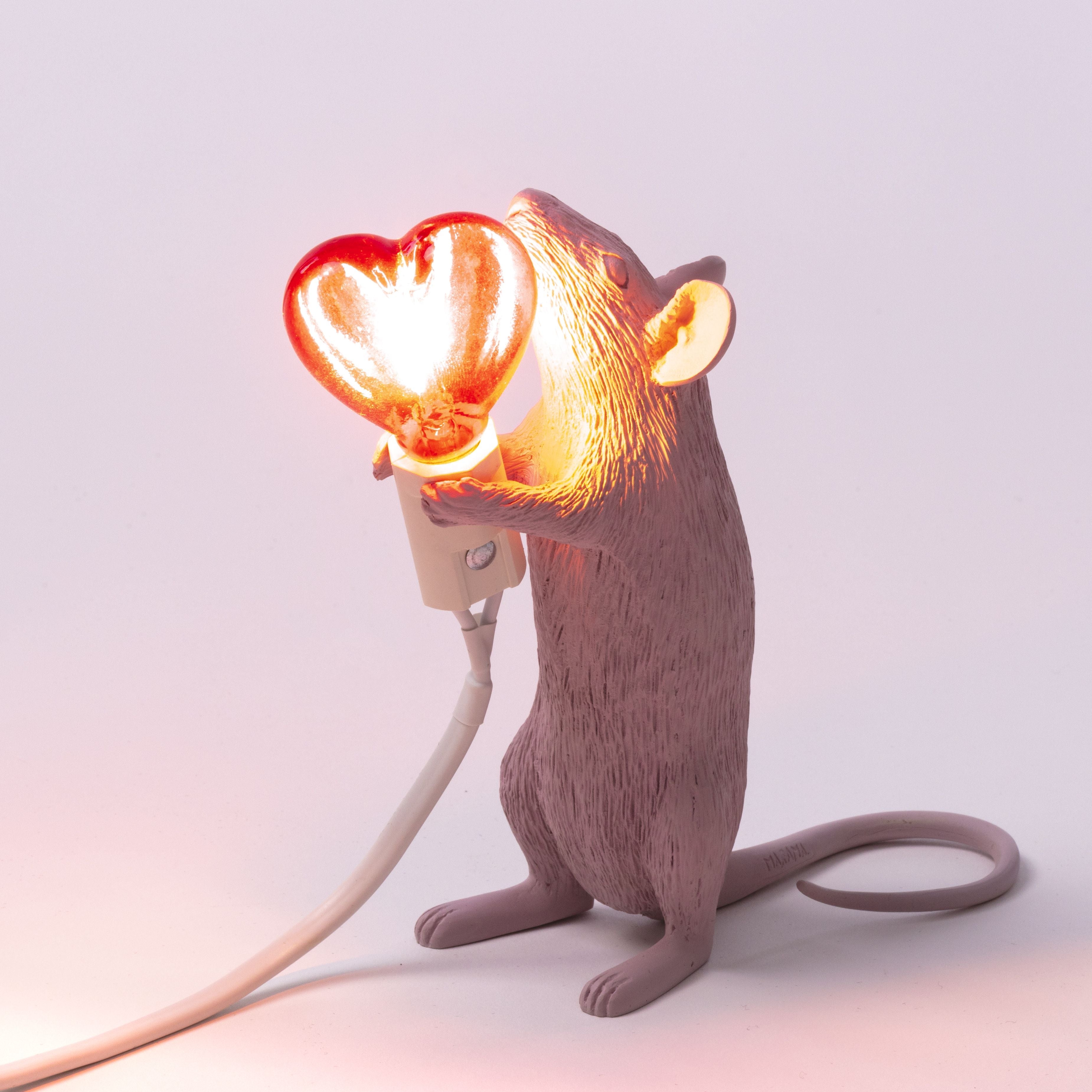 Étape de lampe de souris Seletti, amour