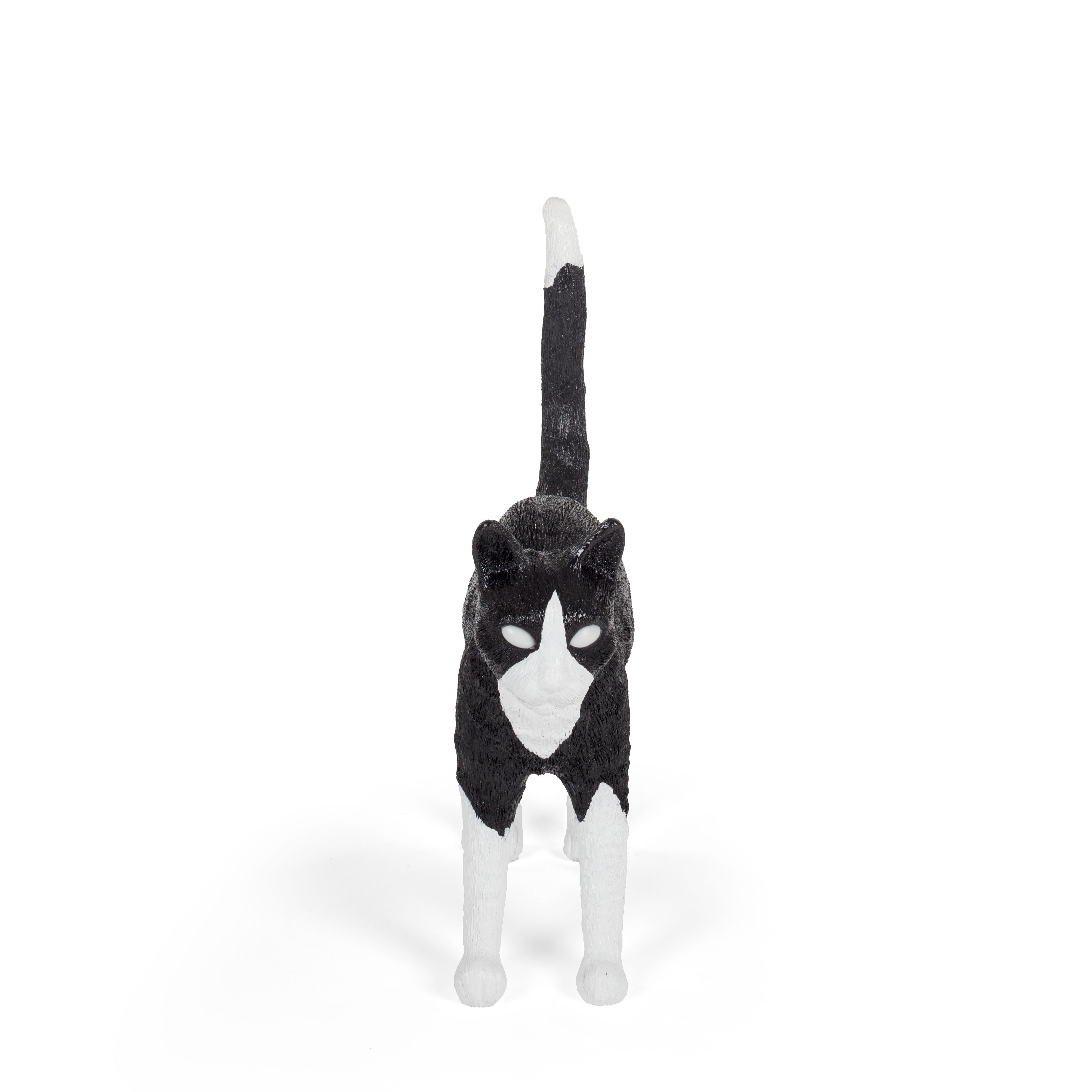 Seletti Jobby The Cat Lamp, Black/White