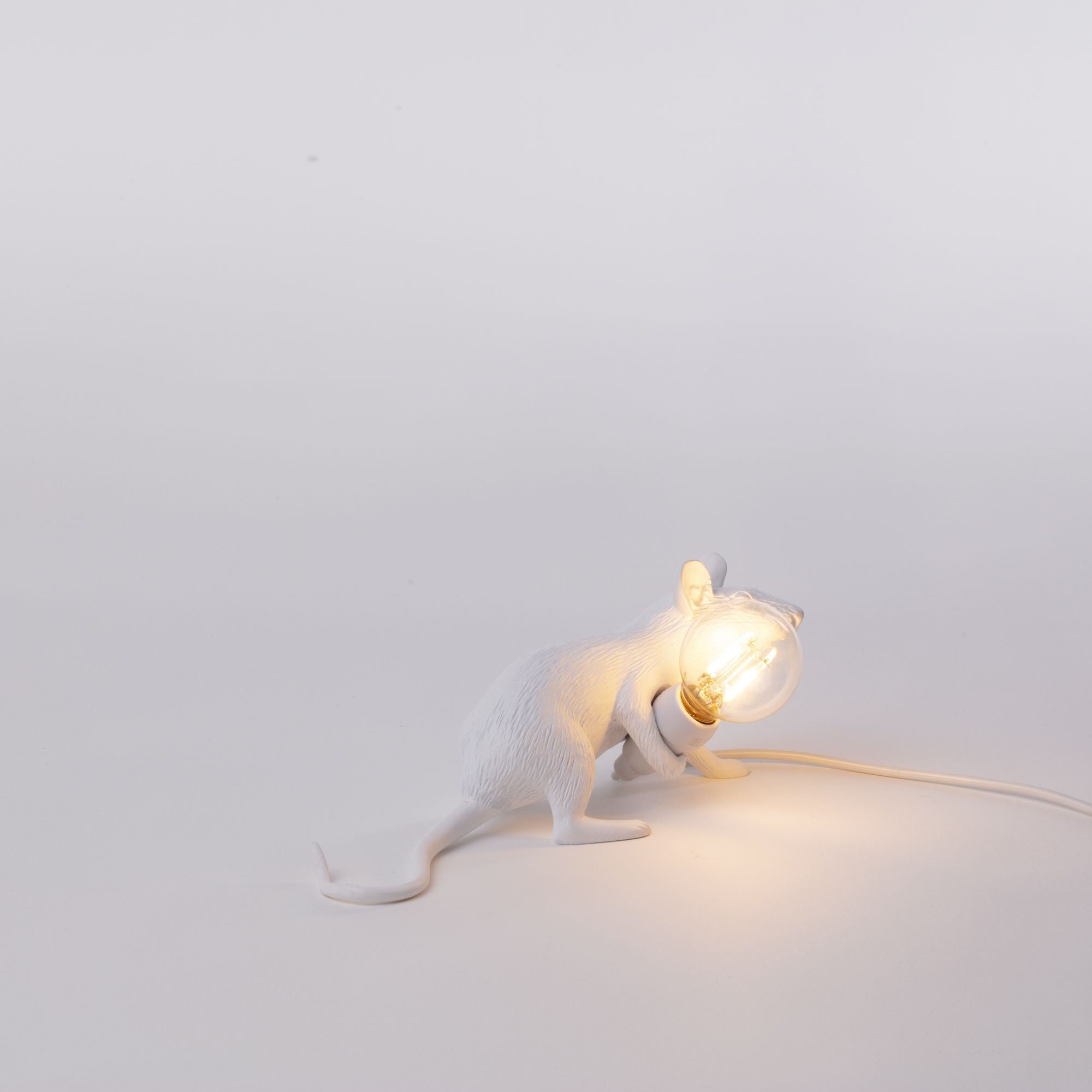 Lámpara de ratón seletti lop, blanco