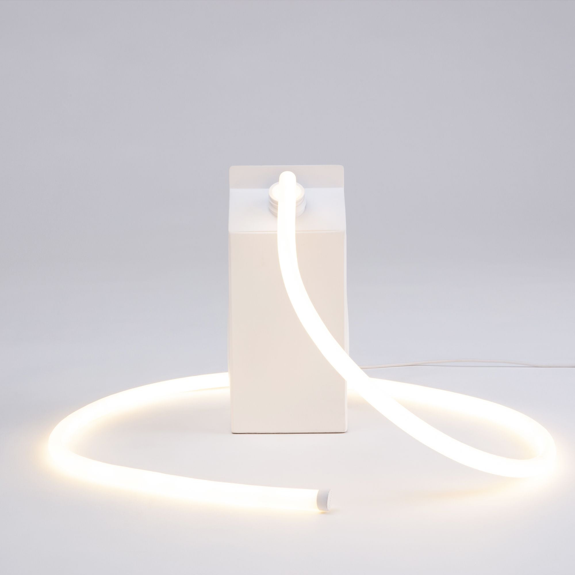 Seletti Daily Glow Lampe, Milch
