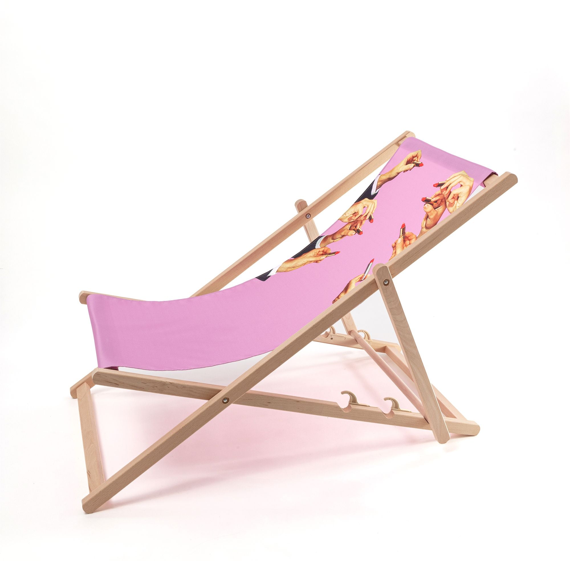 Chaise de terrasse de papier toilette Seletti, rouge à lèvres