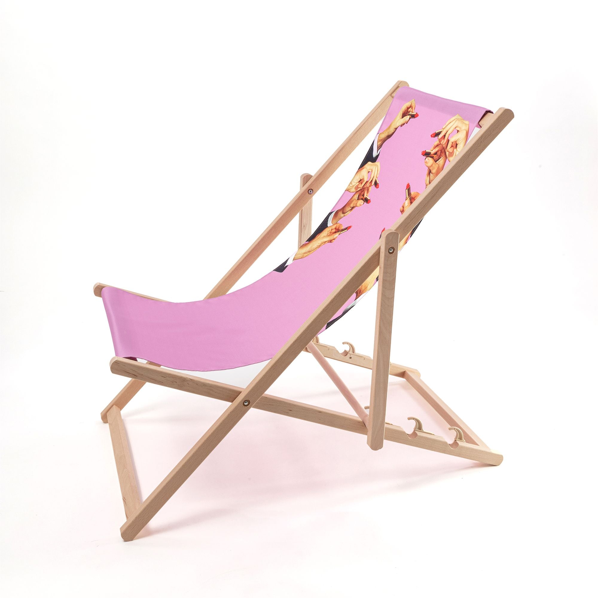 Seletti Toiletpaper Deck Chair, Lipstick