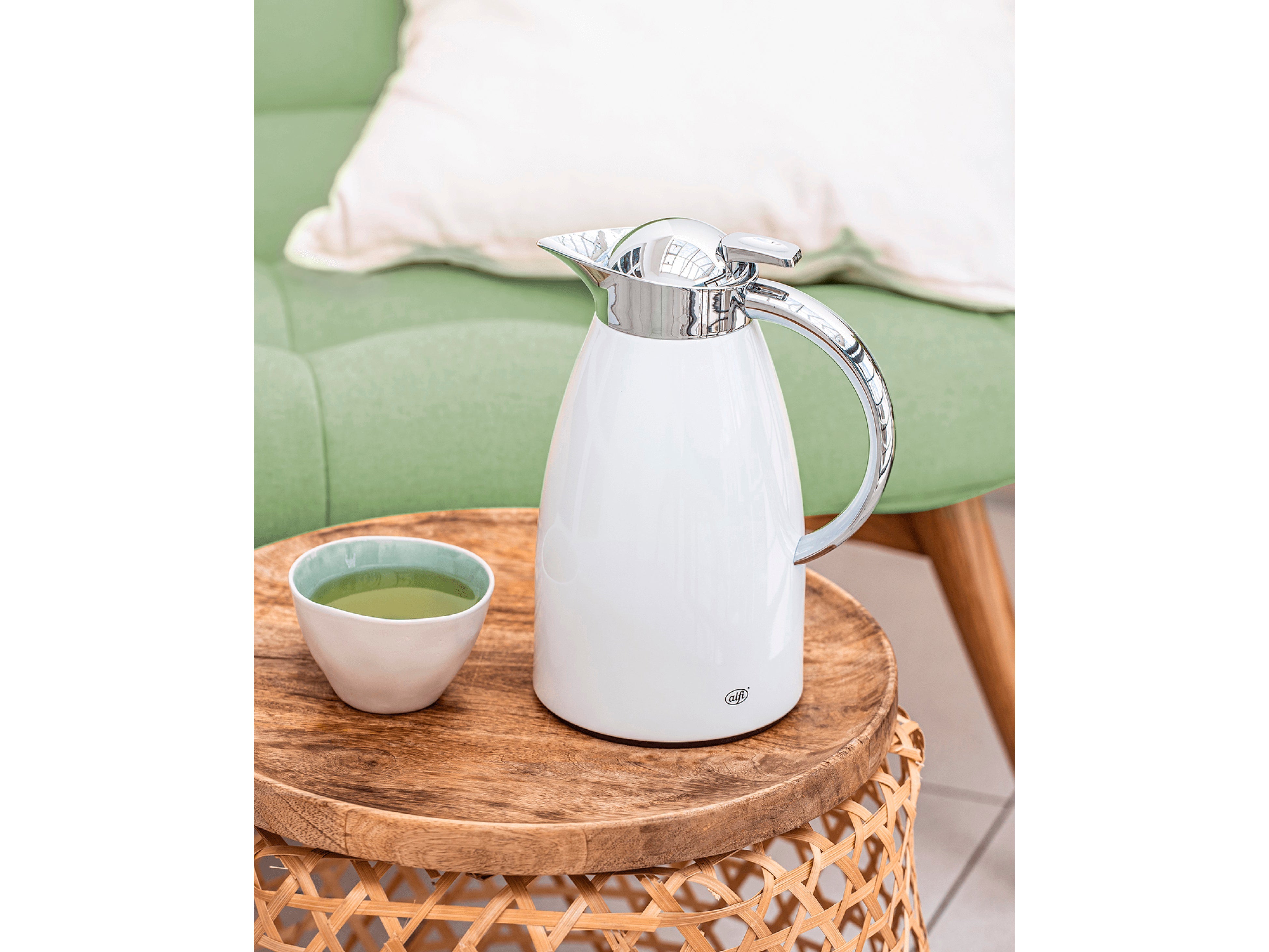 Alfi Signo Vacuum Jug 1 Liter. White Laquered