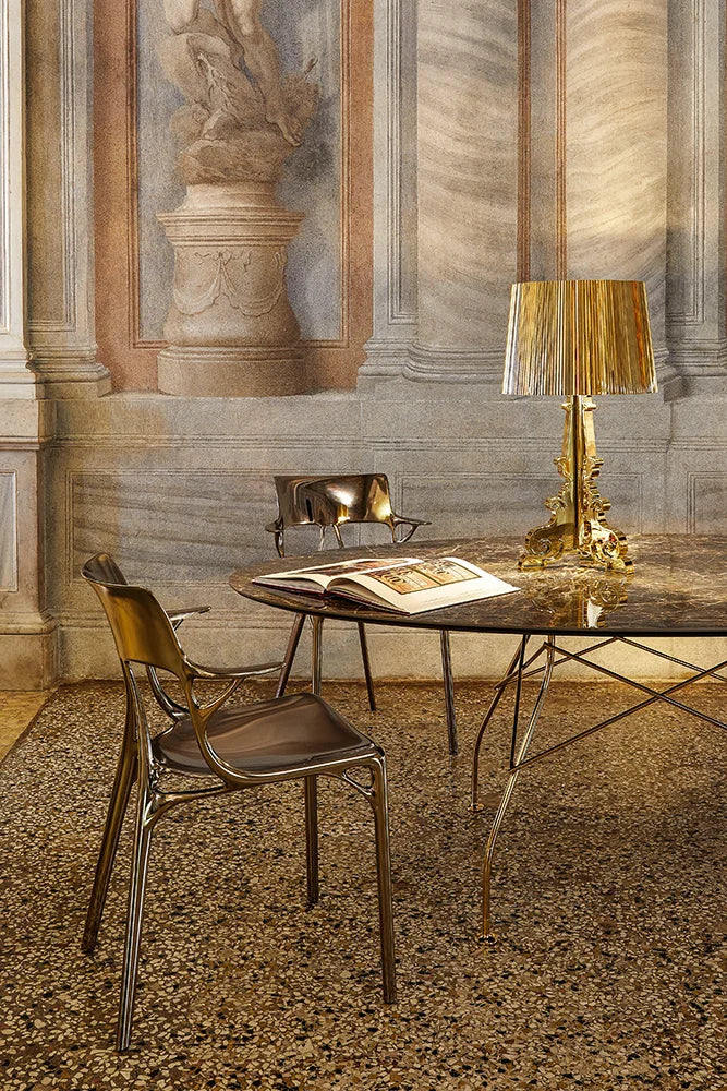 Lámpara de mesa de Kartell Bourgie, oro