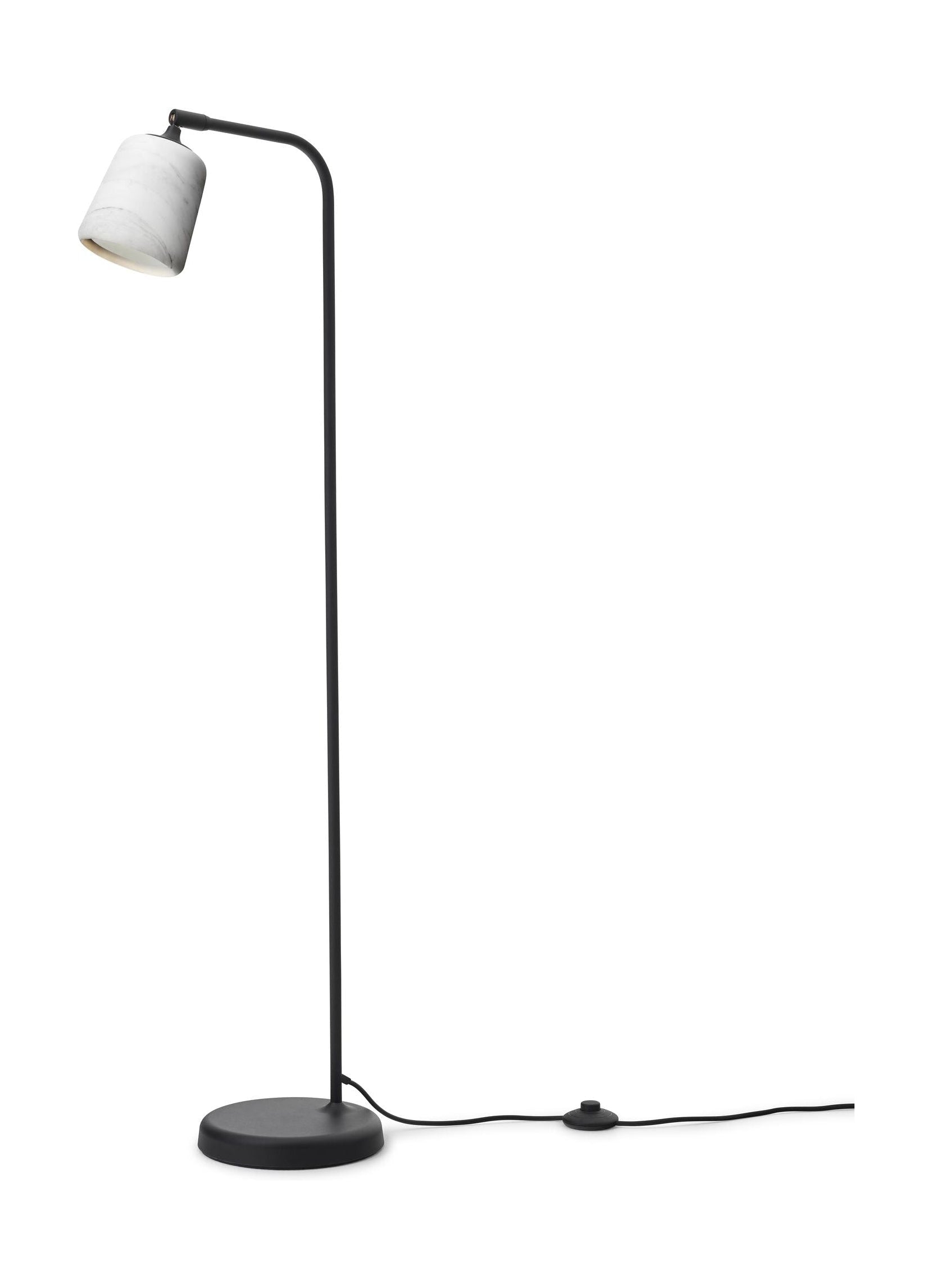 New Works Material Floor Lamp Marble, White