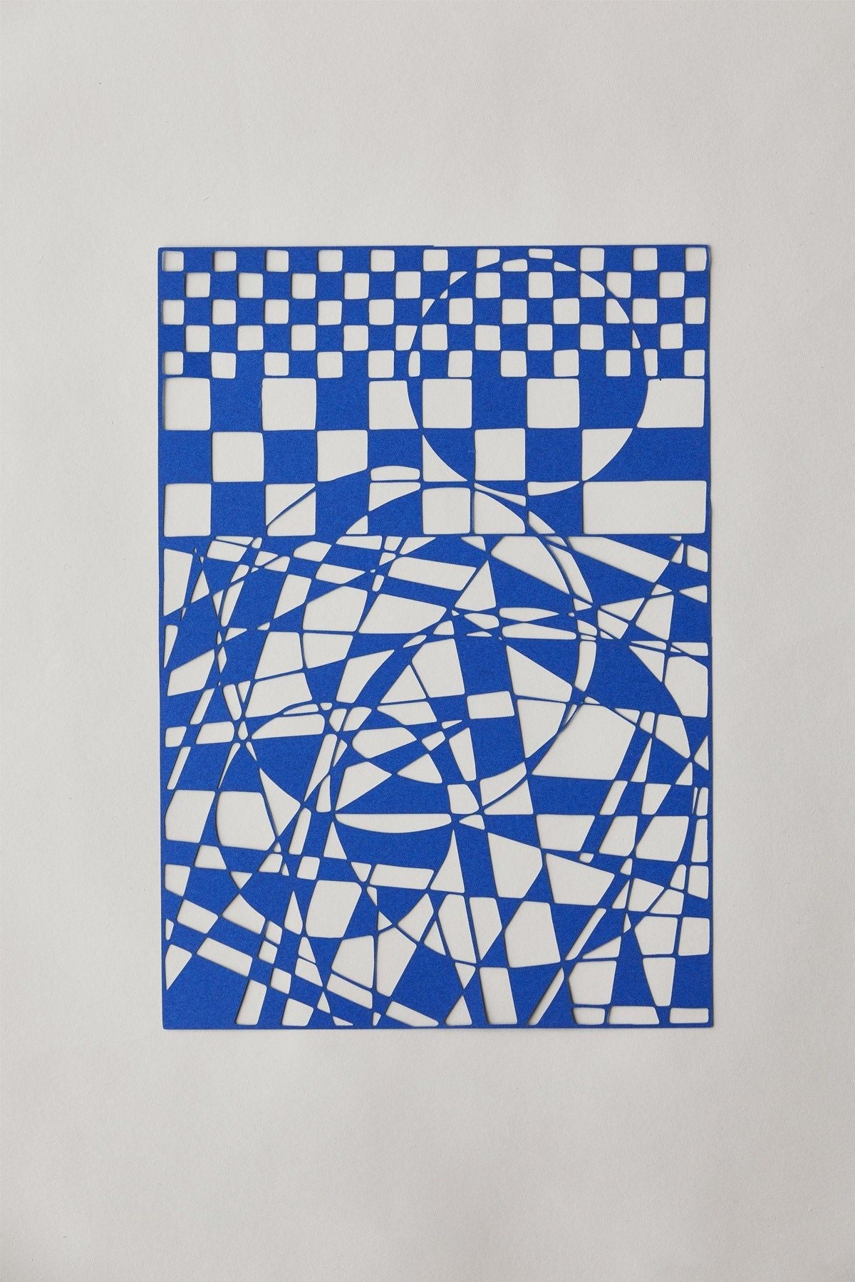 Studio sur Papercut A4 Rectangle géométrique, bleu
