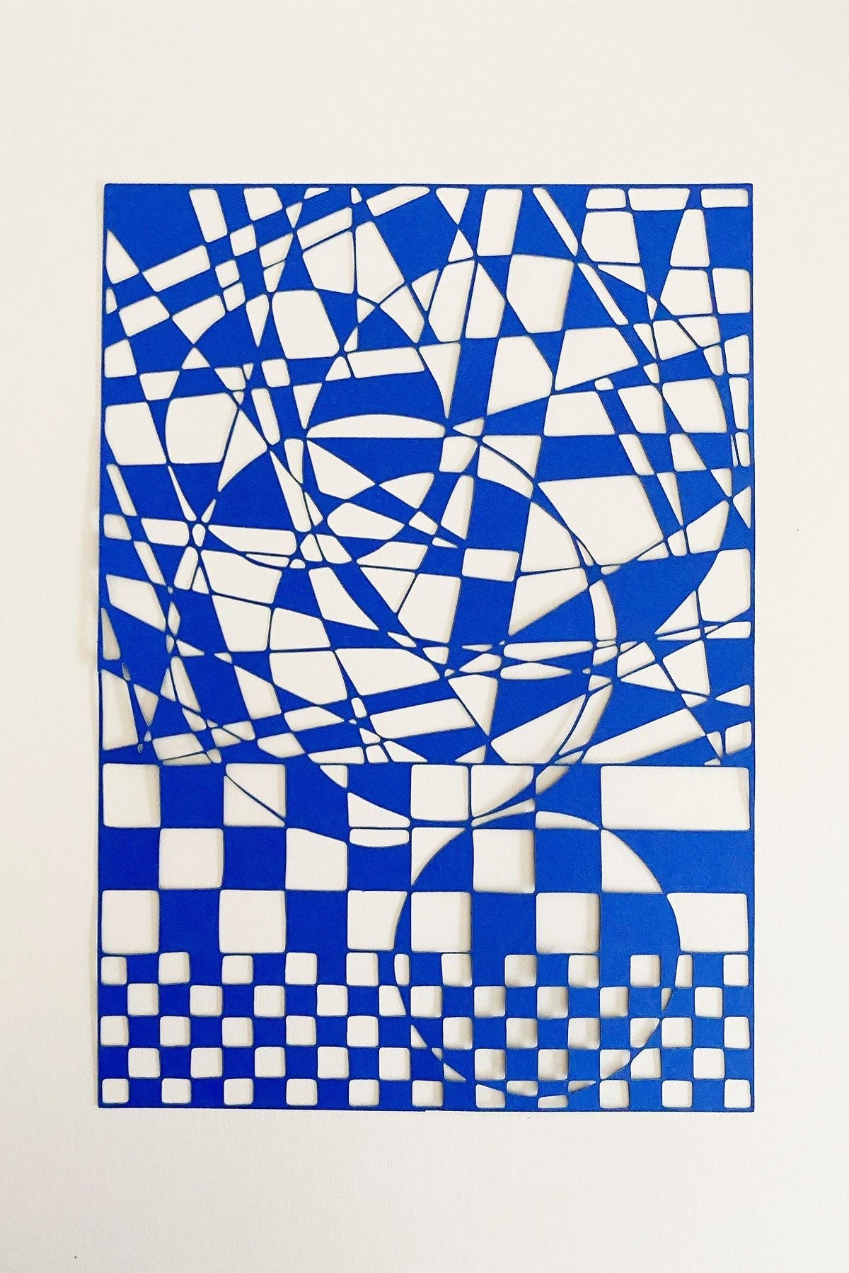 Studio About Papercut A4 Geometric Rectangle, Blue