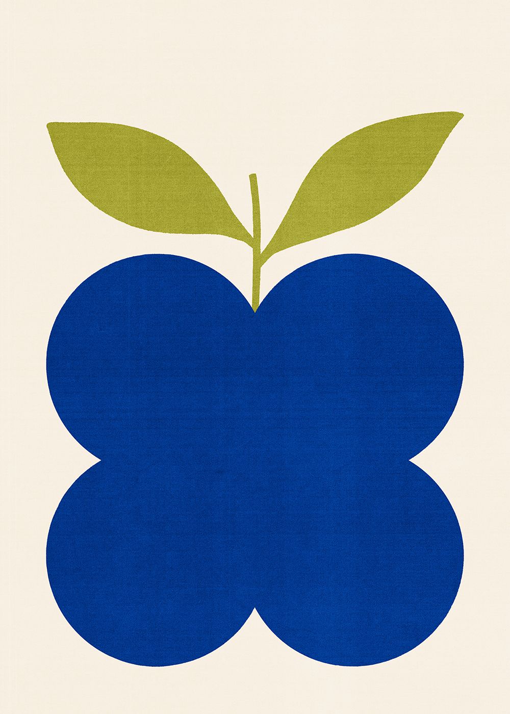 Papierkollektiv Indigo -Fruchtplakat, 70x100 cm
