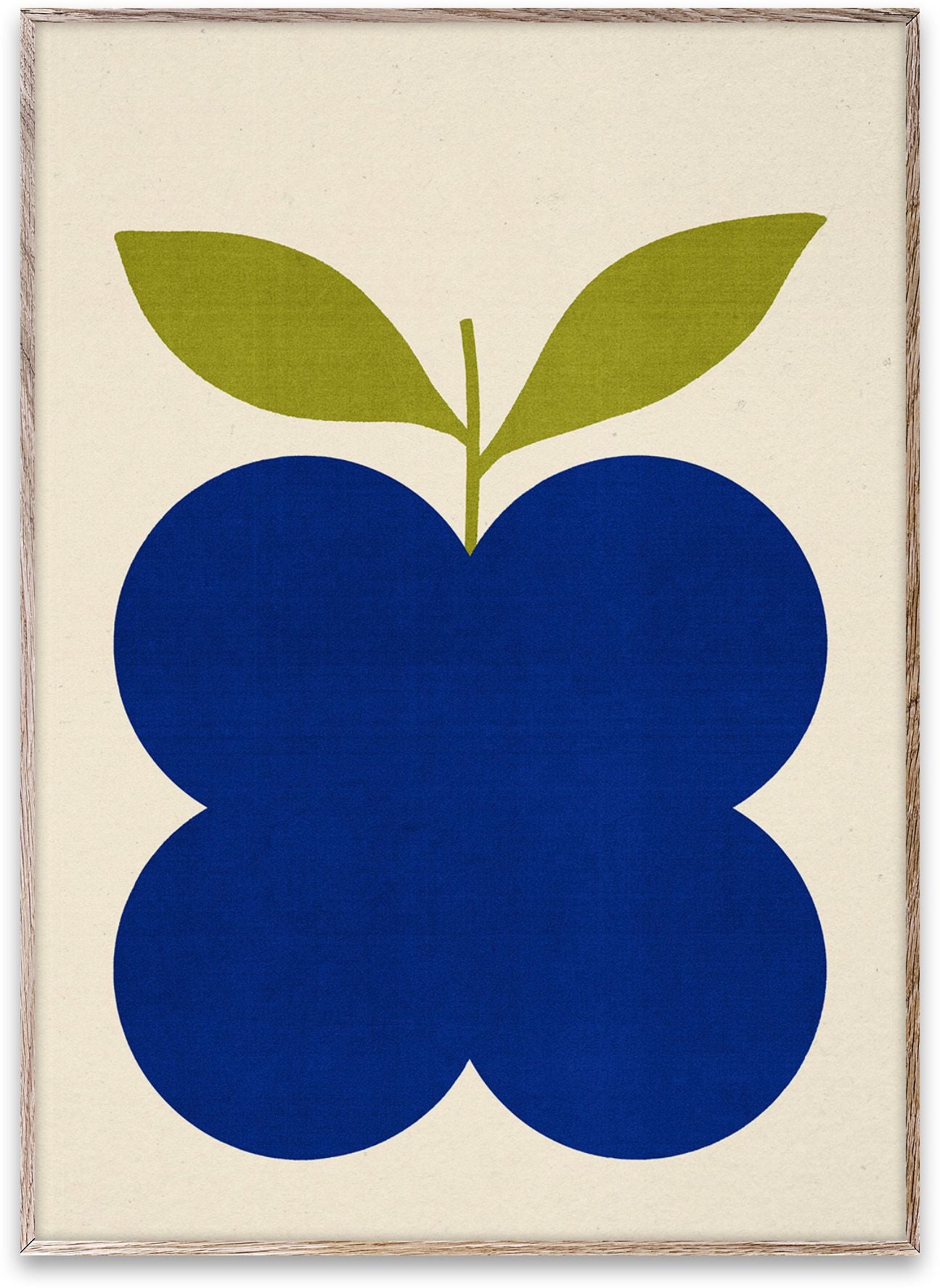 Papirkollektiv indigo -frugtplakat, 70x100 cm