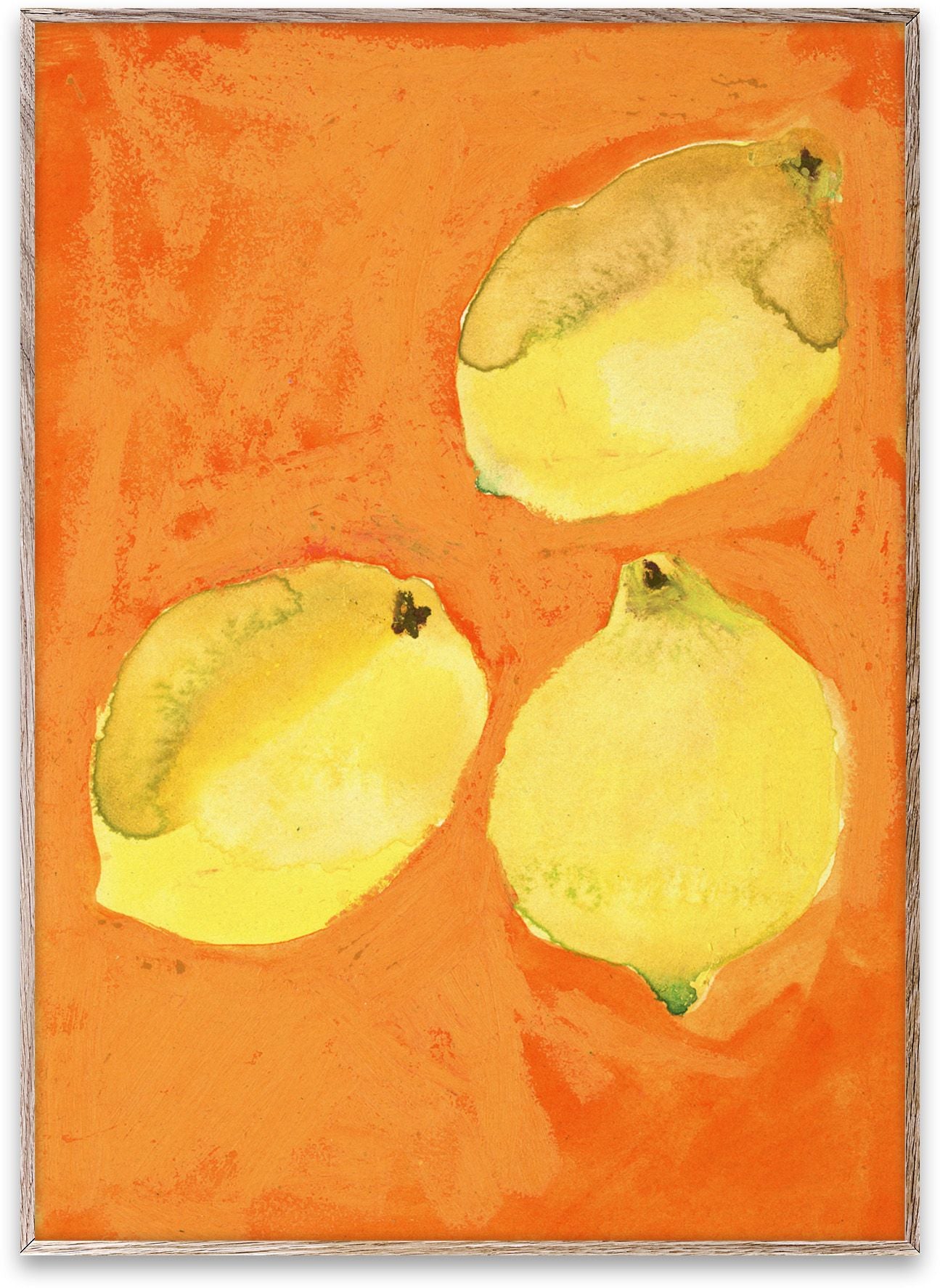 Affiche de citrons collectifs en papier, 30x40 cm