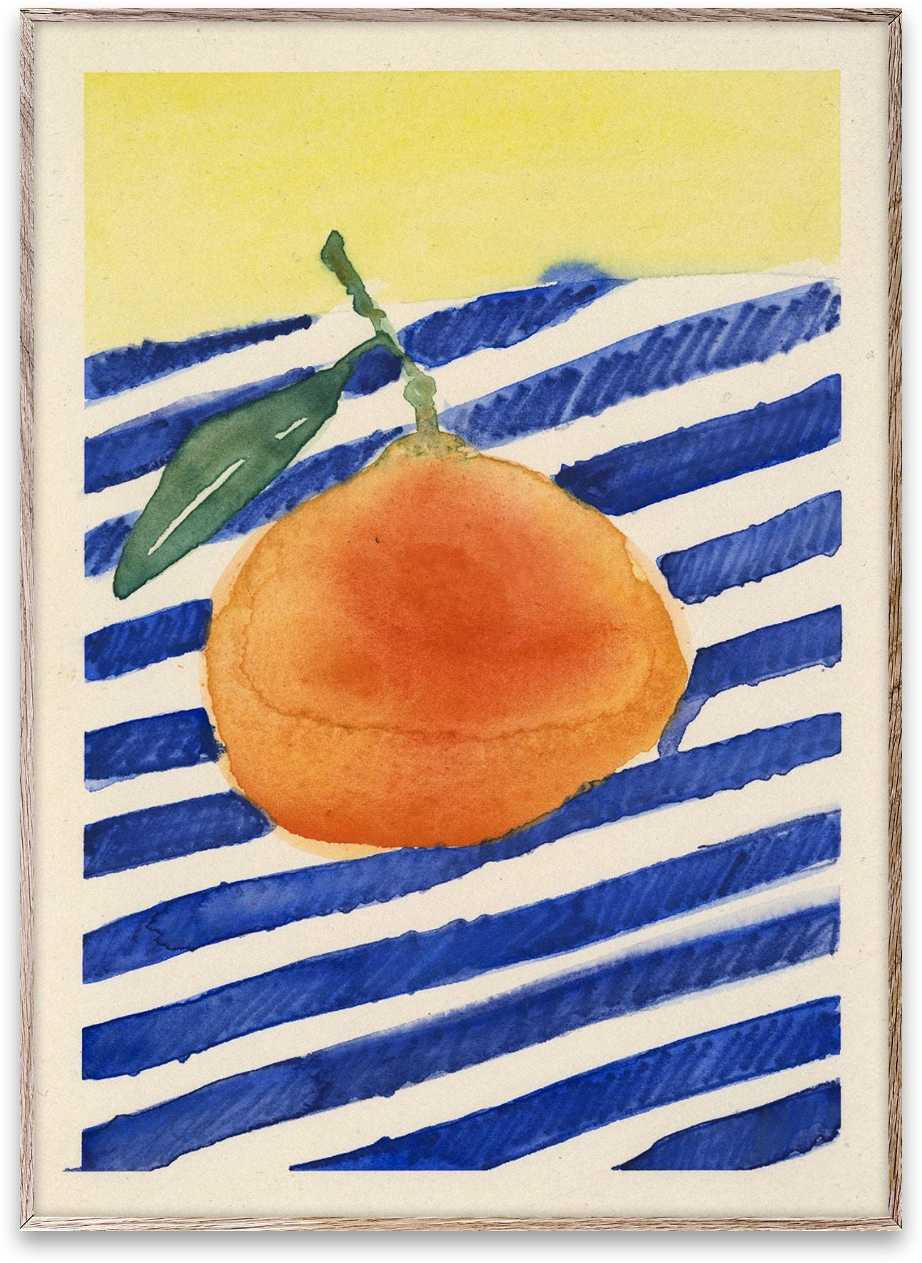 Cartel de naranja colectiva de papel, 70x100 cm