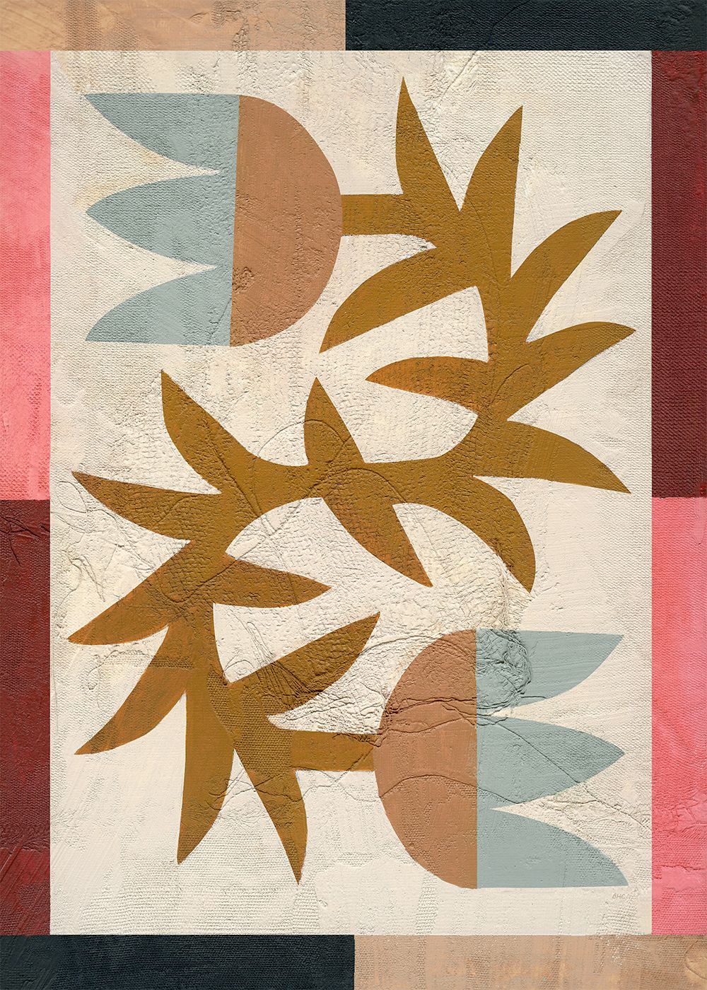 Partido colectivo de papel Azahares, 30x40 cm