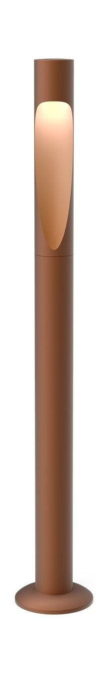 Louis Poulsen Flindt Garden Bollard LED 3000 K 6.5 W Anchor sin adaptador Long, Corten