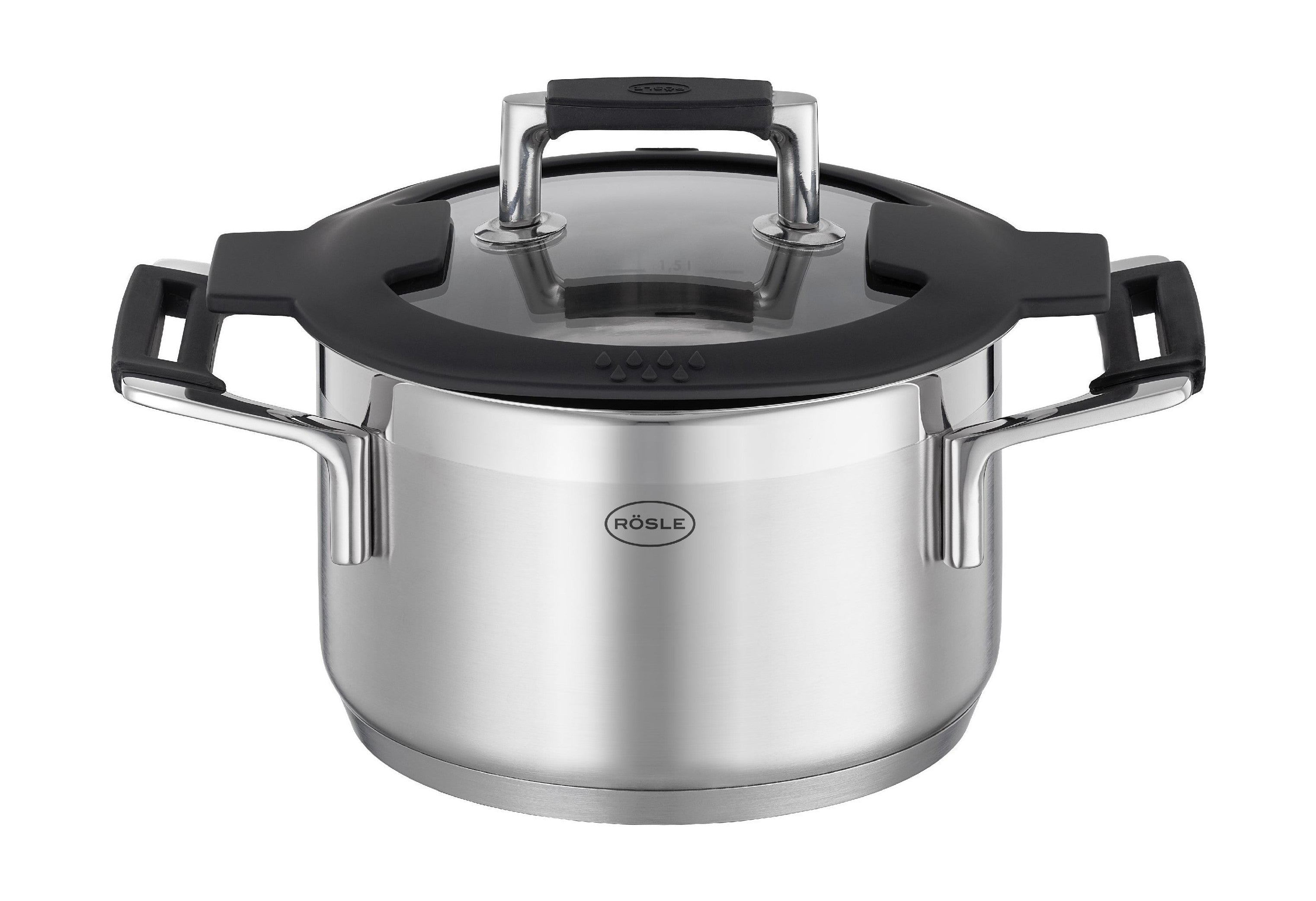 Rösle Silence Pro Pot With Glass Lock, Ø 16 cm 1,9 liter