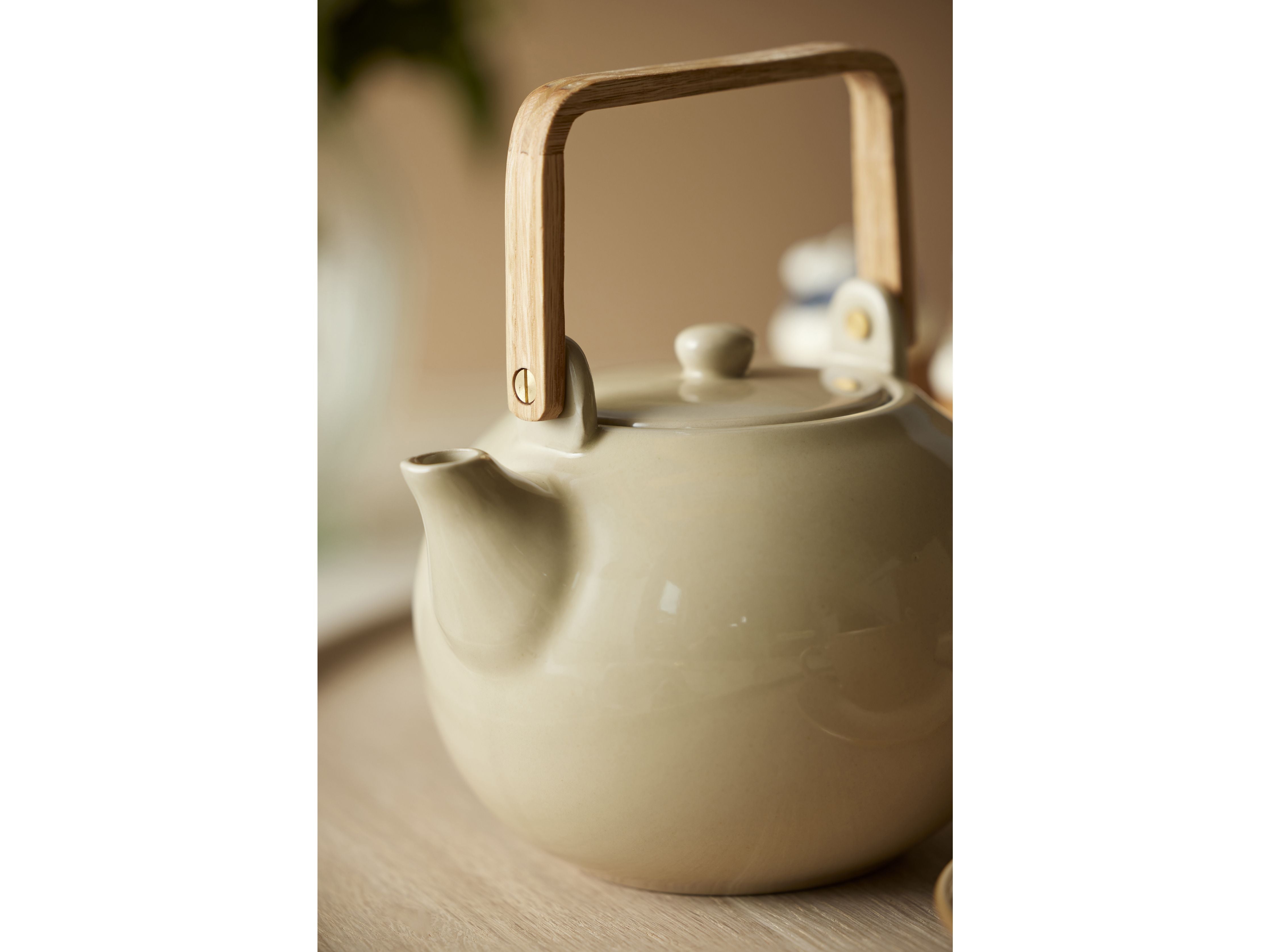 Bitz Teapot med te sil 1,2 L, sand