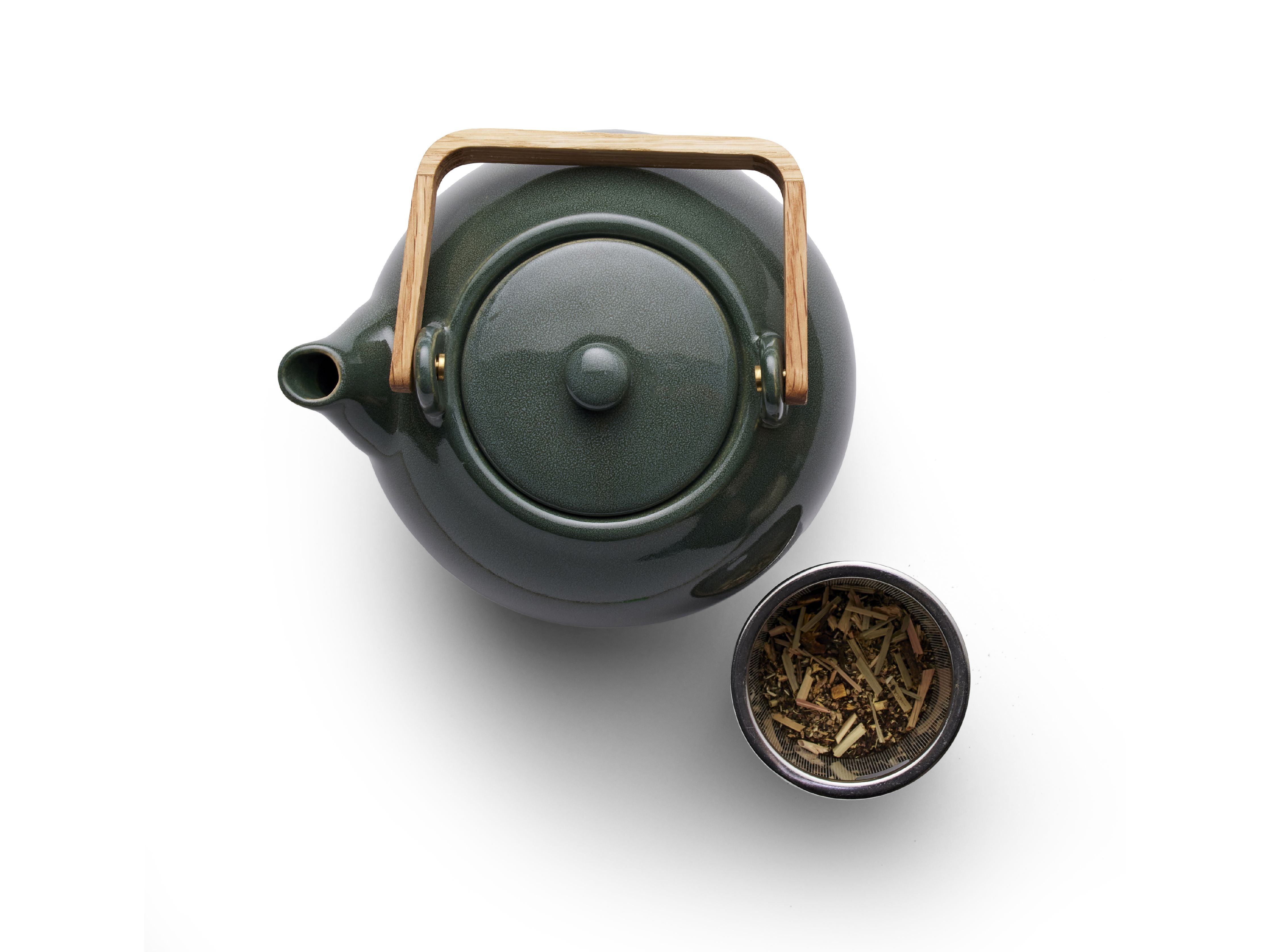 Bitz Teapot med te sil 1,2 L, skinnende skov