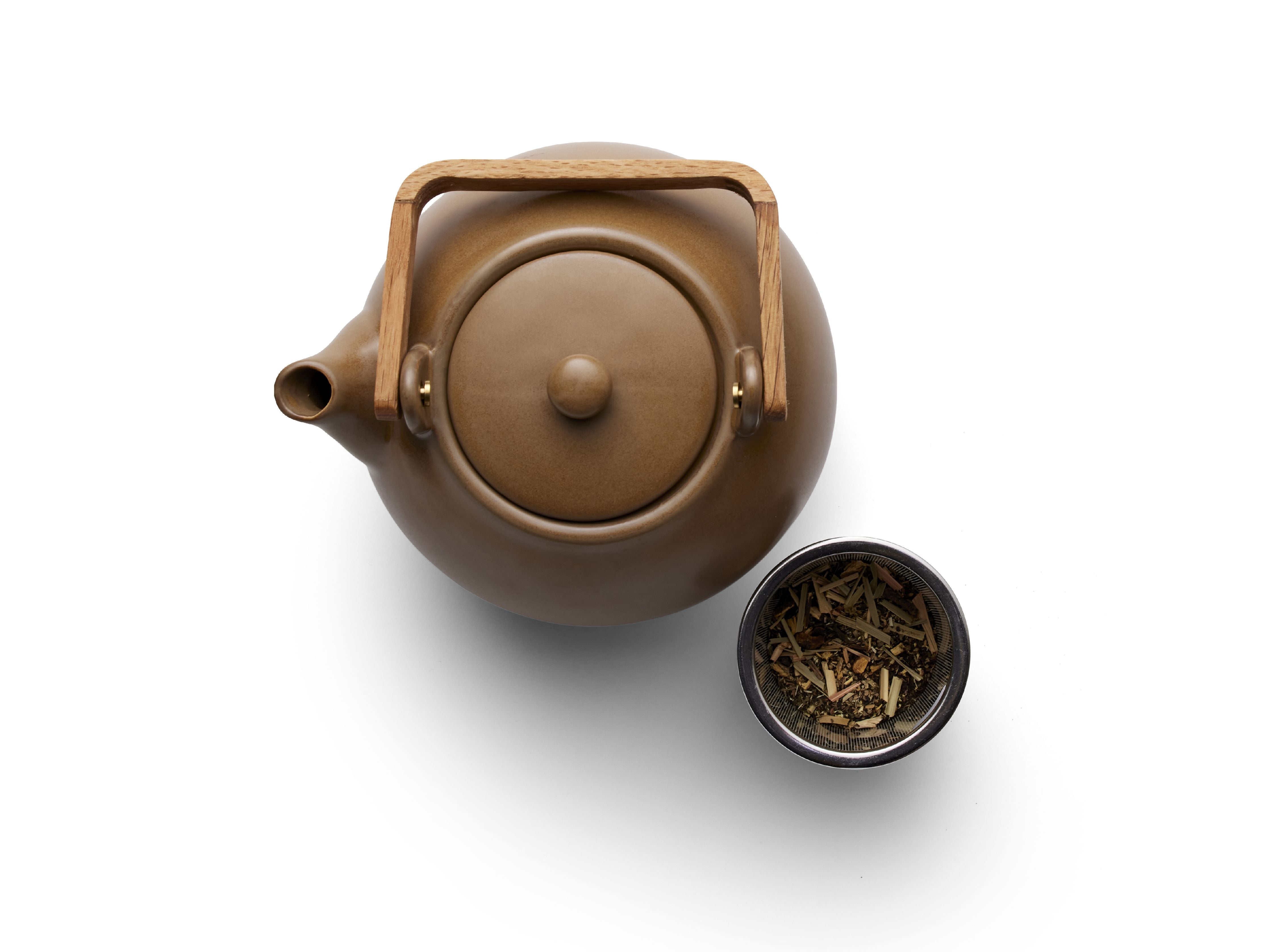 Bitz Teapot med te sil 1,2 L, træ