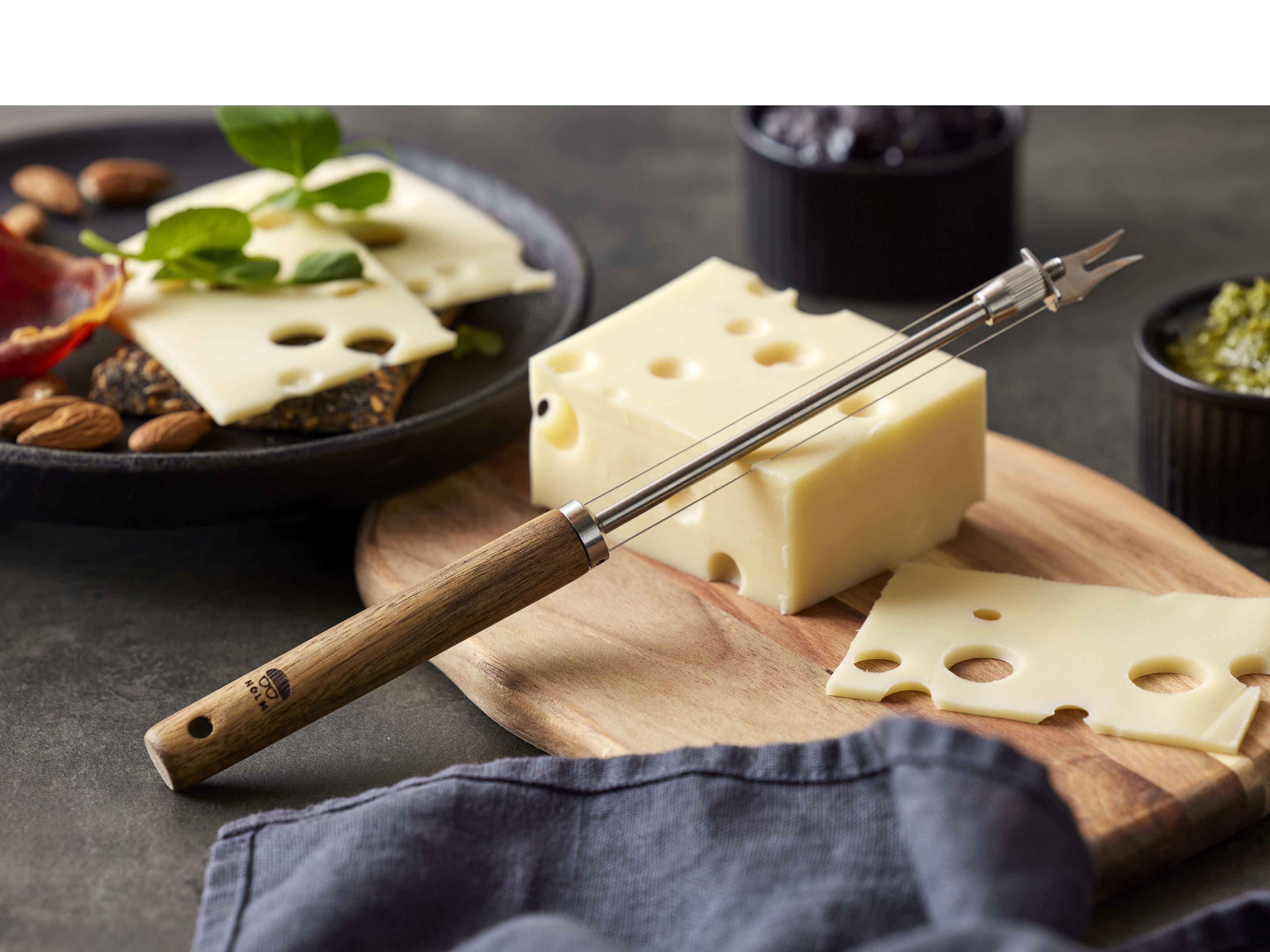 Slicer de fromage Holm, marron
