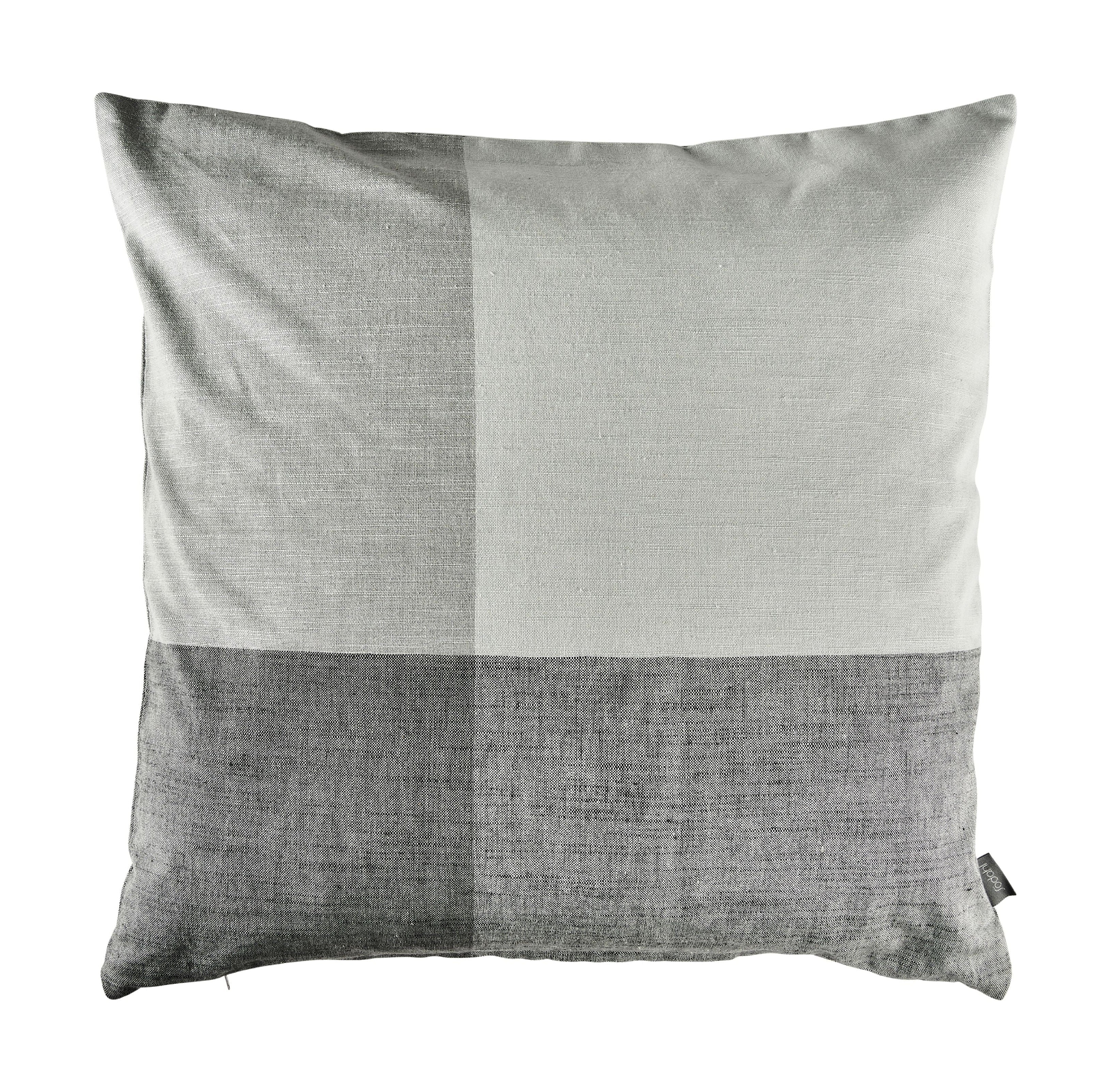 Södahl Check Cushion Cover 50x50 cm, grau