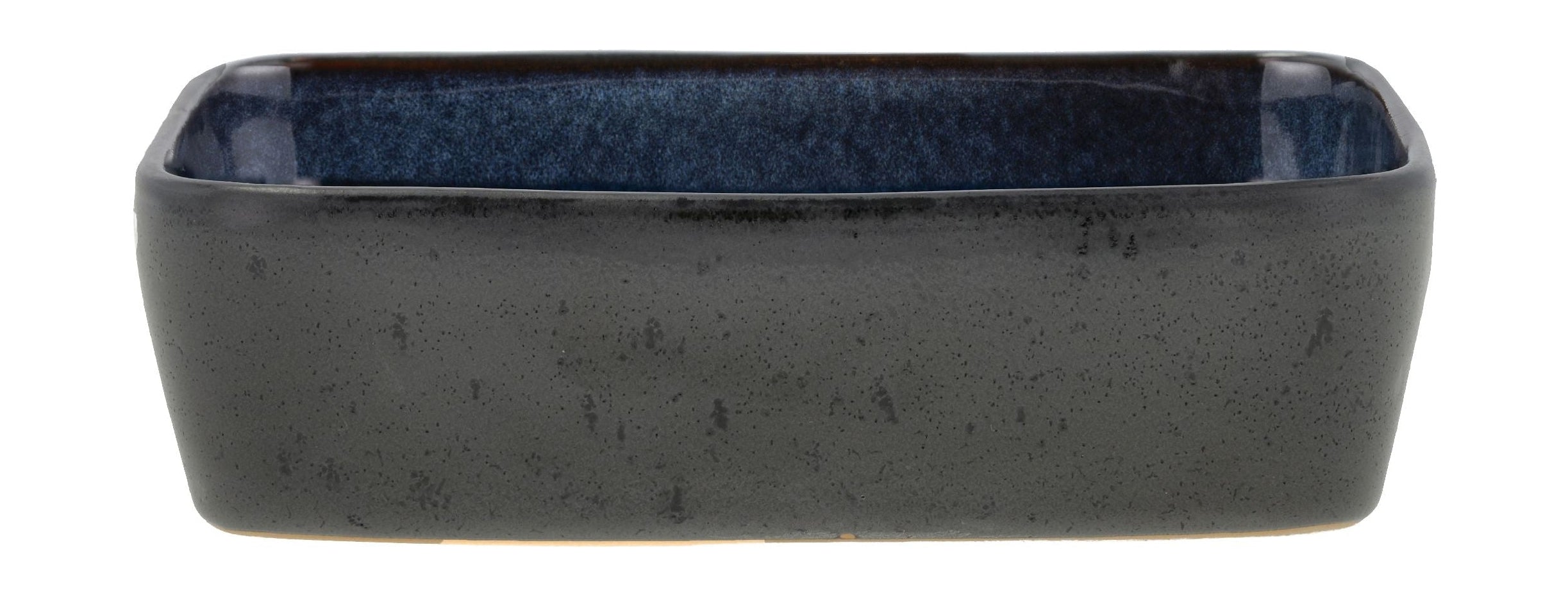 Bitz plato rectangular 19 x 14 x 5.3 cm, negro/azul