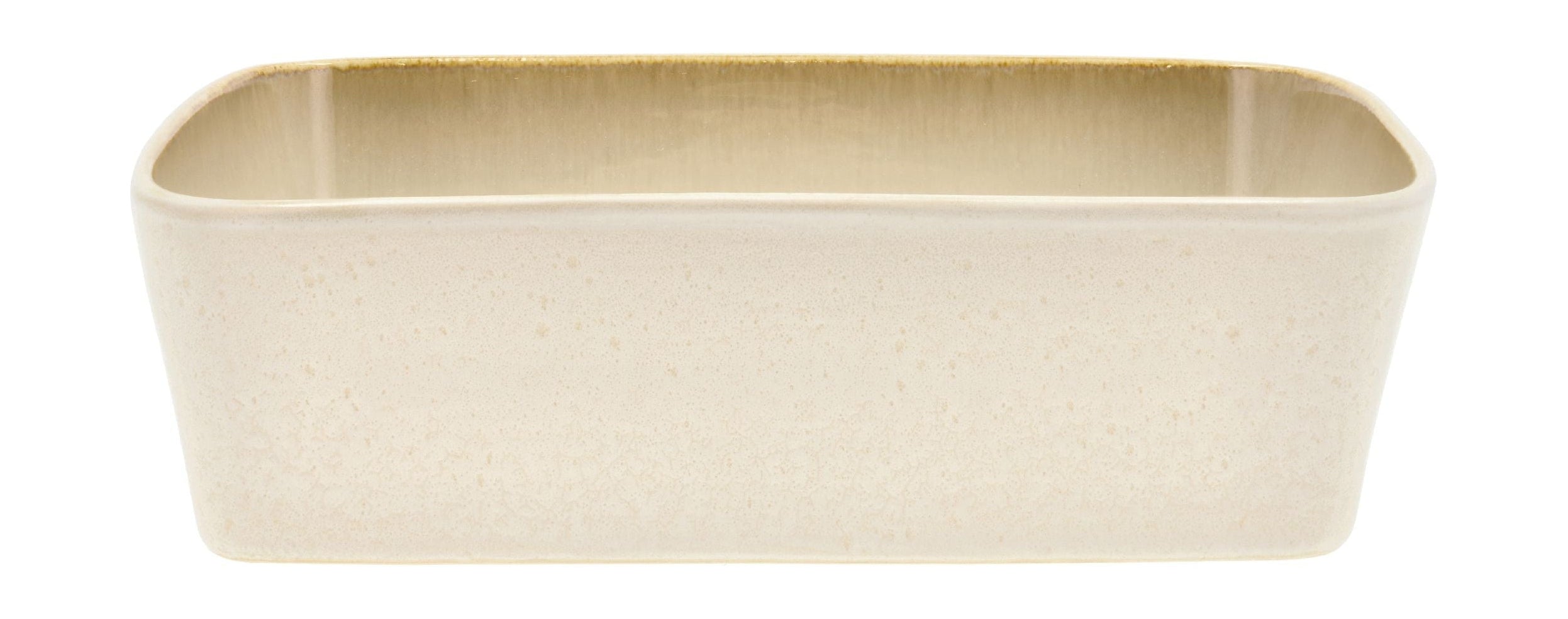 Bitz plato rectangular 28 x 21 x 8 cm, crema/crema