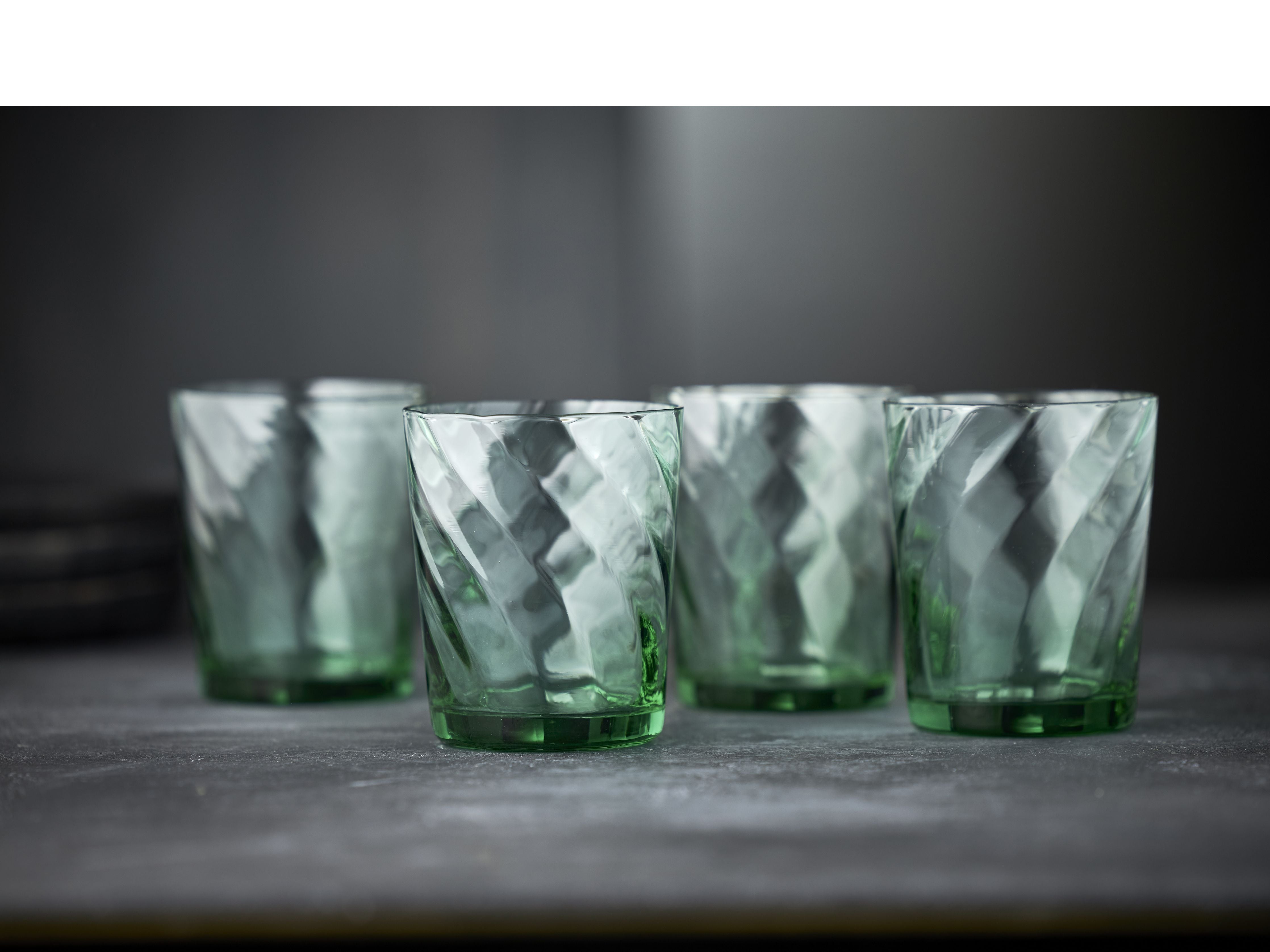Lyngby Glas Wiena Wasserglas 30 Cl 4 Stcs, grün