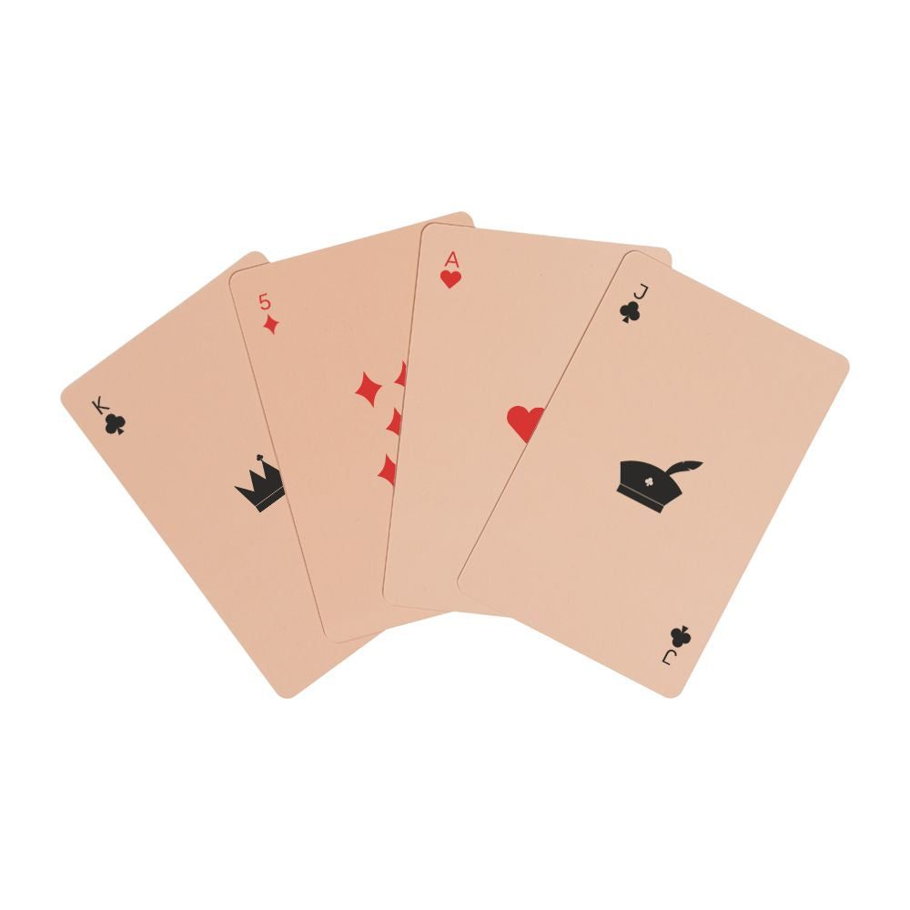 Designbuchstaben Hygge -Kartenspielkarten
