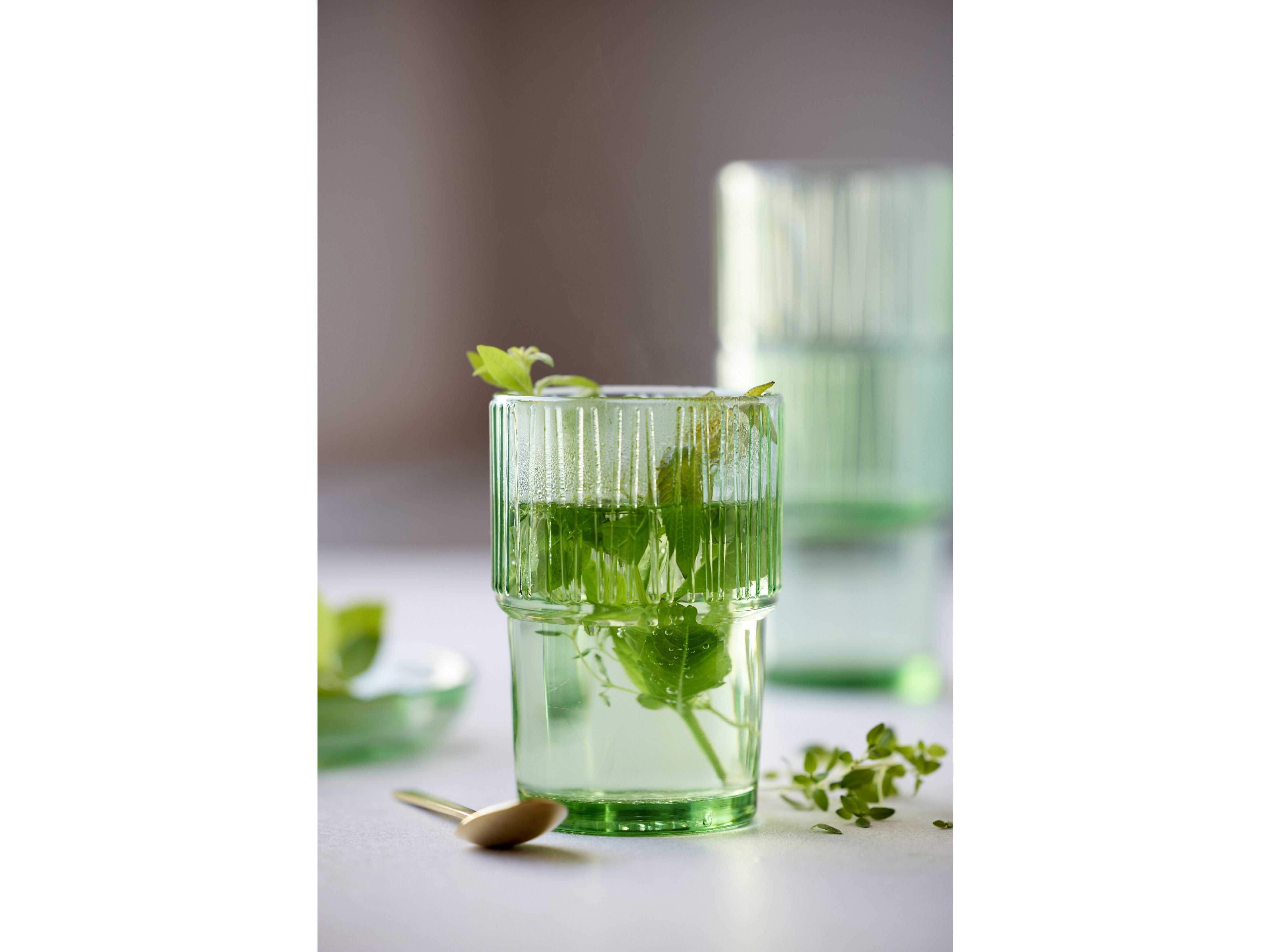 Bitz Kusintha Café Glass 12,5 Cm 38 Cl 4 Pcs, Green