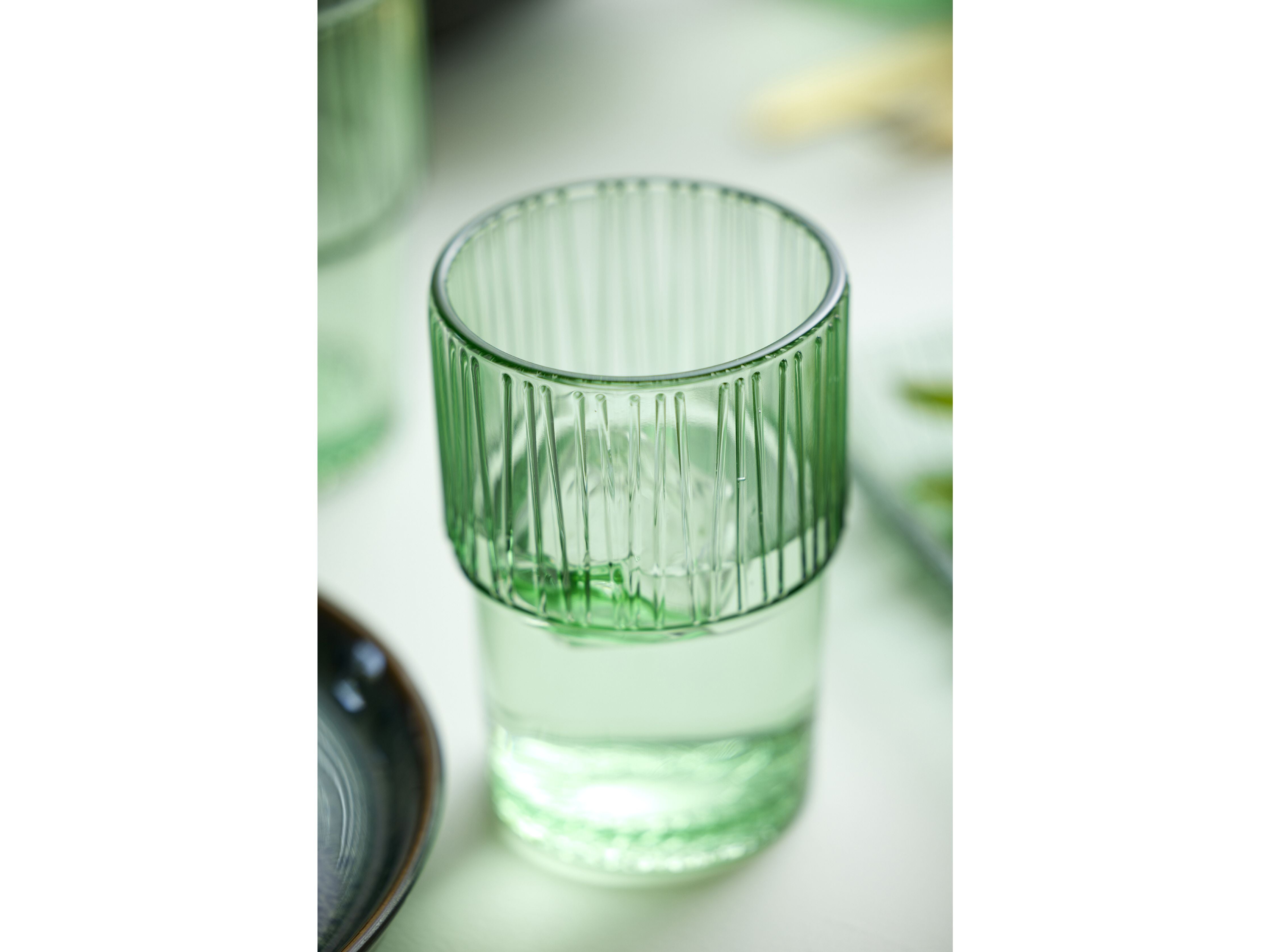 Bitz Kusintha Café Glass 12,5 cm 38 CL 4 PCS, vert