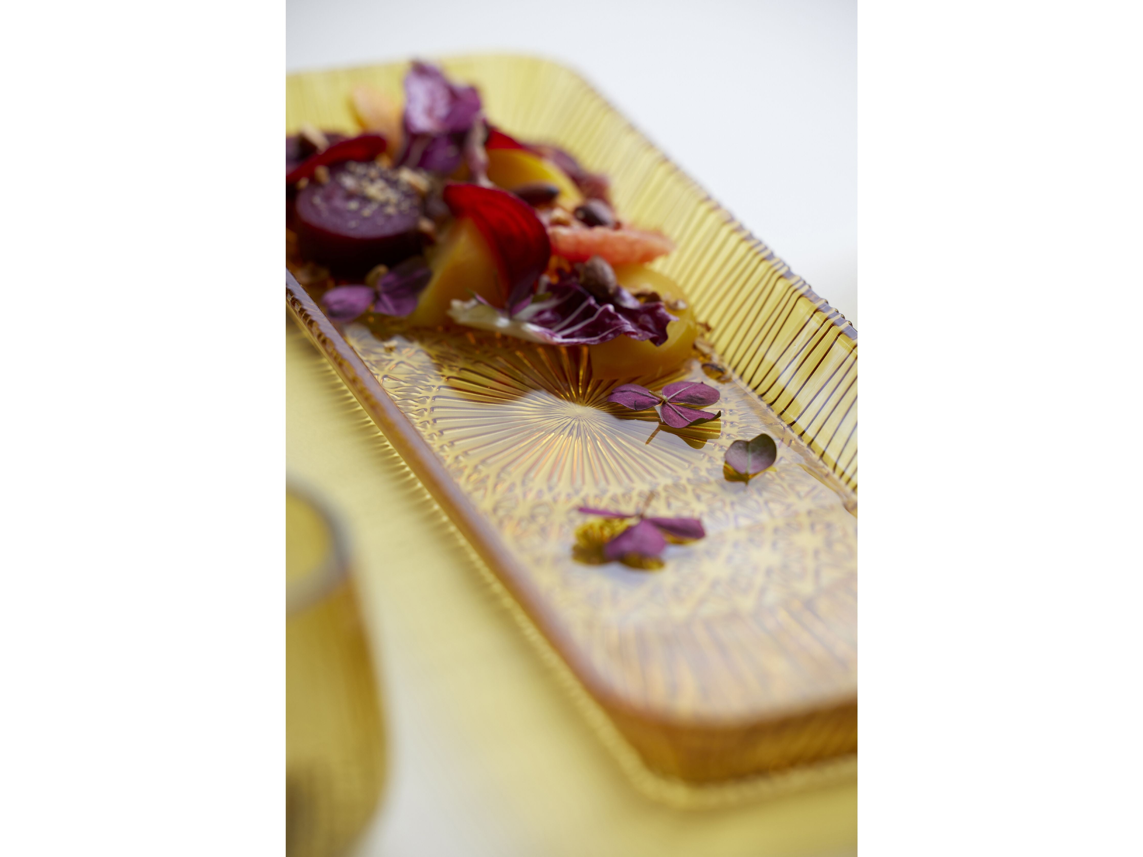 Bitz Kusintha Serving Dish Rectangular 38 X 14 X 3 Cm, Amber