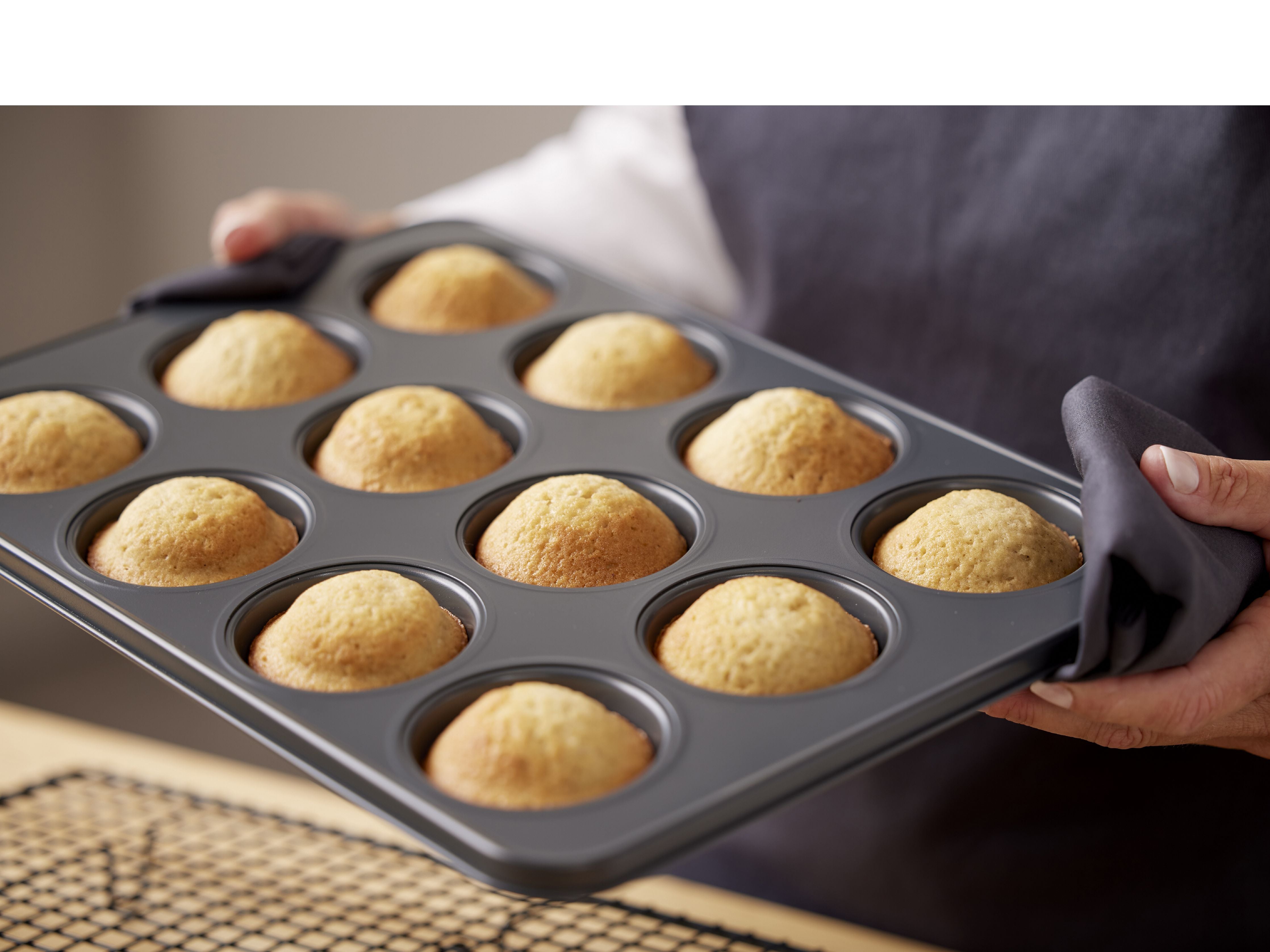 Pan de muffin de Blomsterbergs para 12 piezas, azul