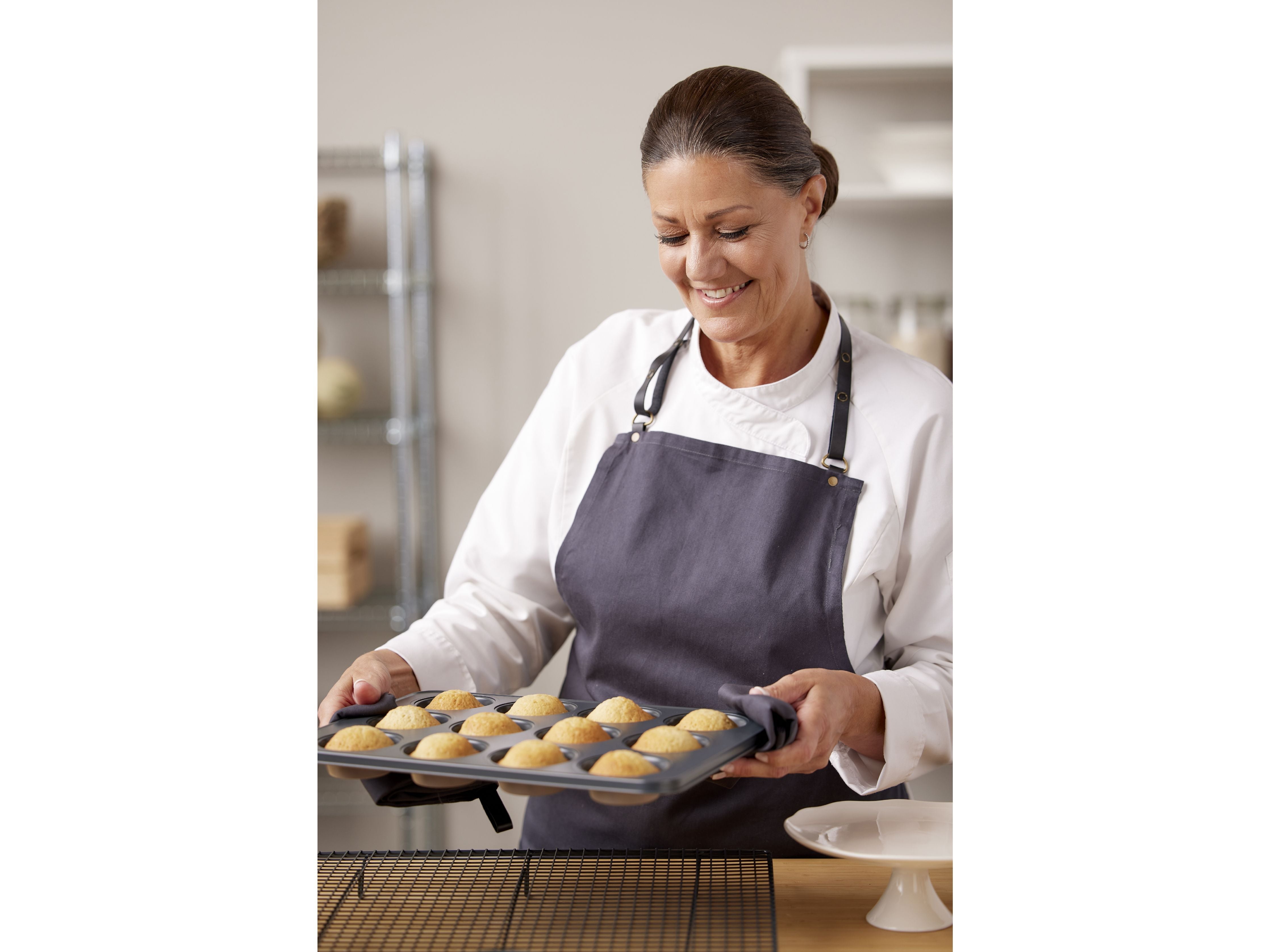 Pan de muffin de Blomsterbergs para 12 piezas, azul