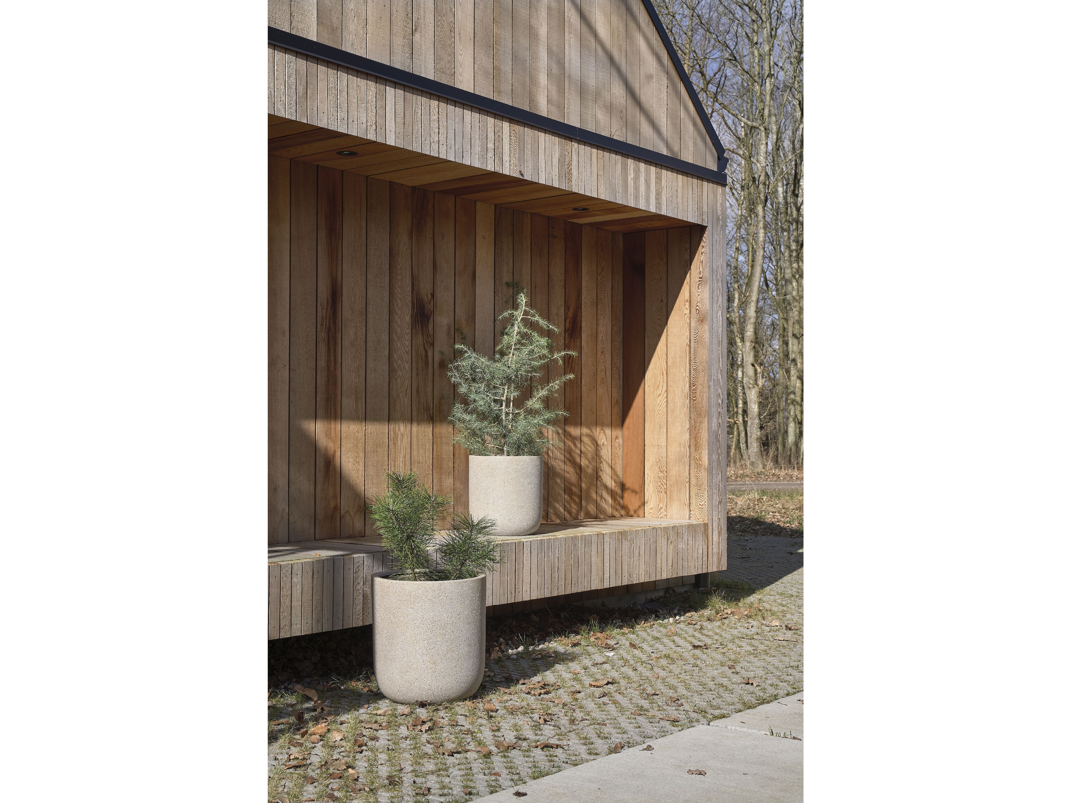 Villa Collection Thum Plant Pot 2 Pcs Nature øx H 37/45x39/47