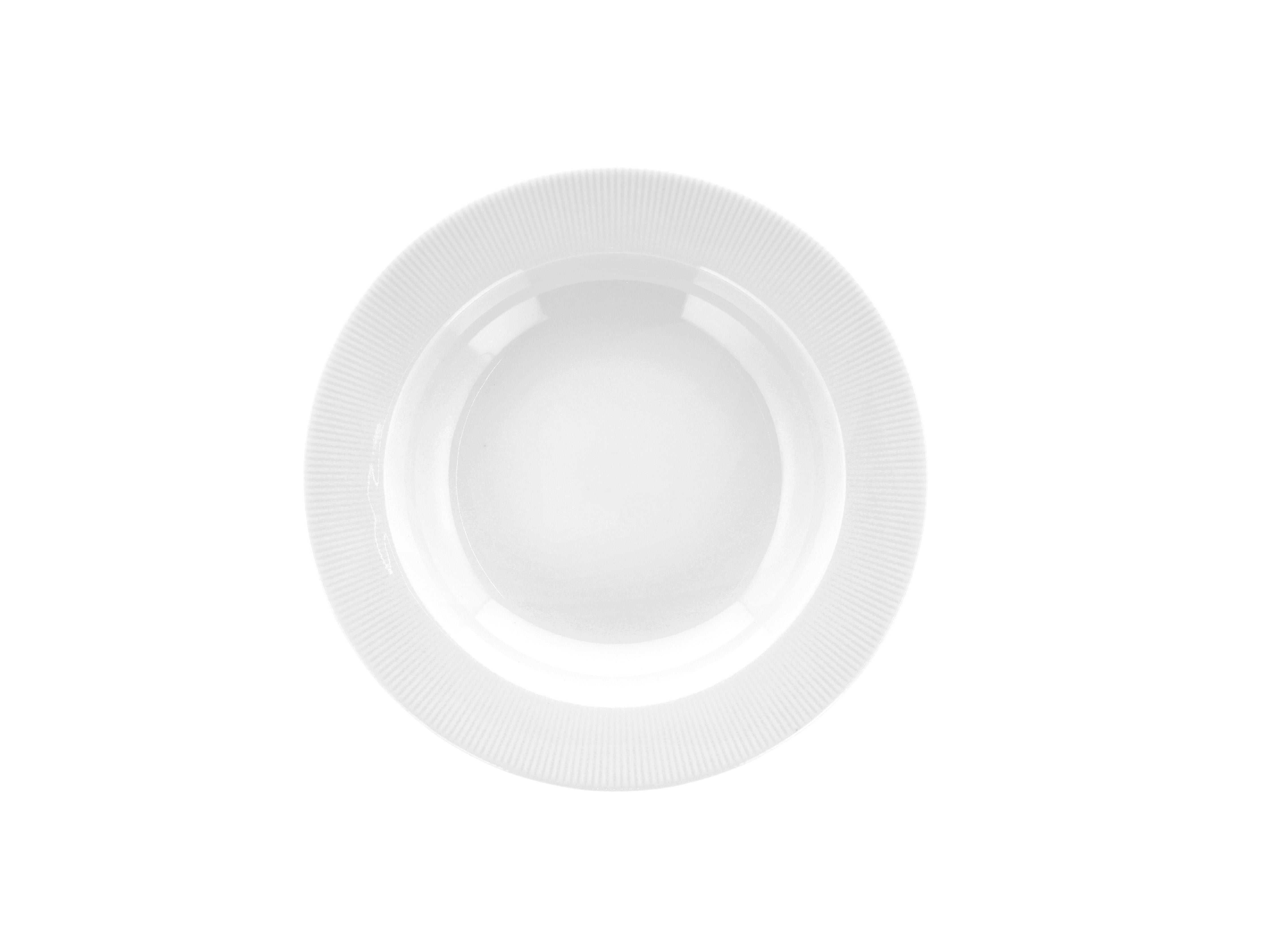 Plaque profonde de pilivuyt eventail avec jante Ø22 cm, blanc