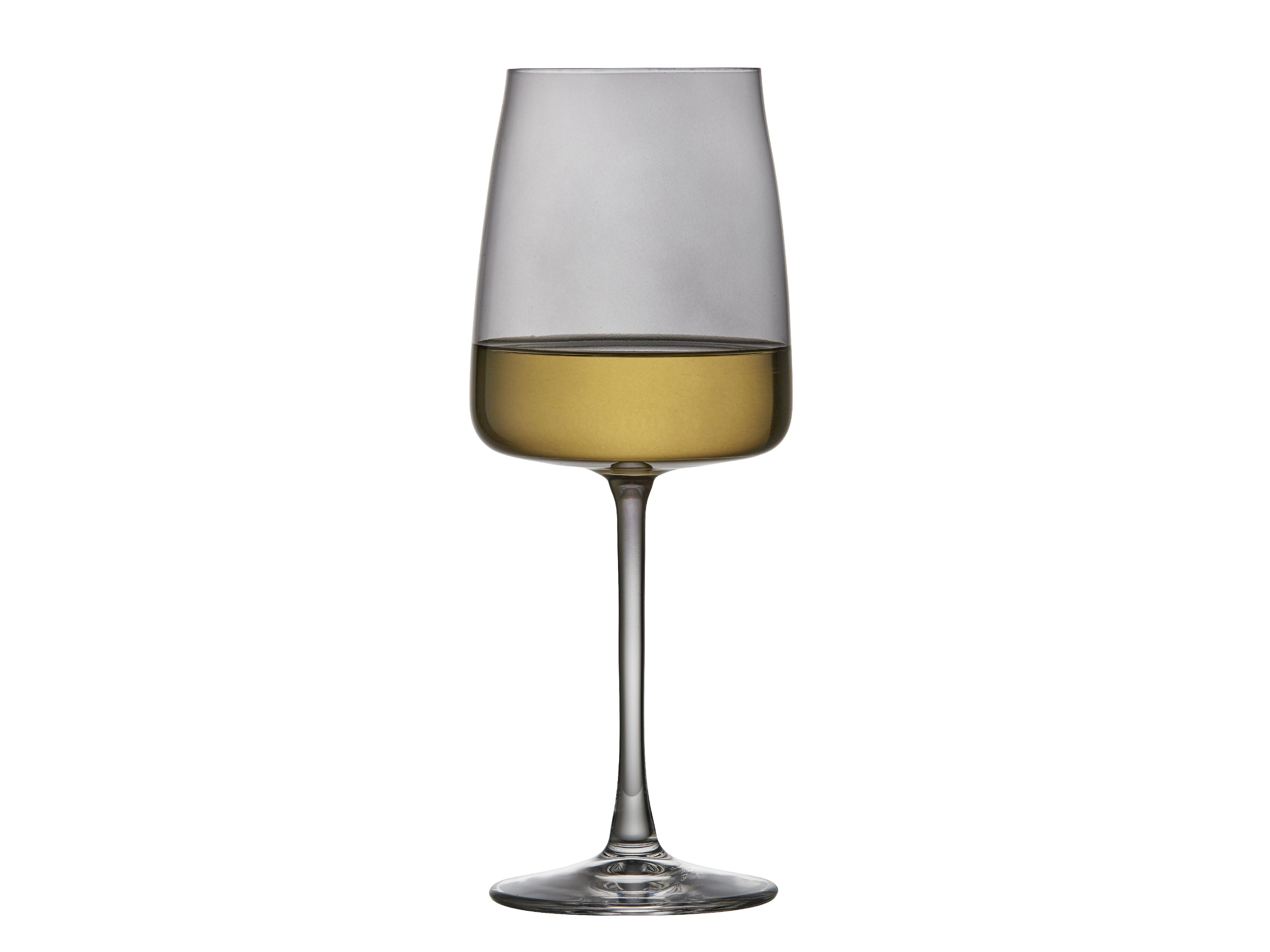 Lyngby Glas Krystal zéro verre à vin blanc 43 Cl 4 PCS, fumée