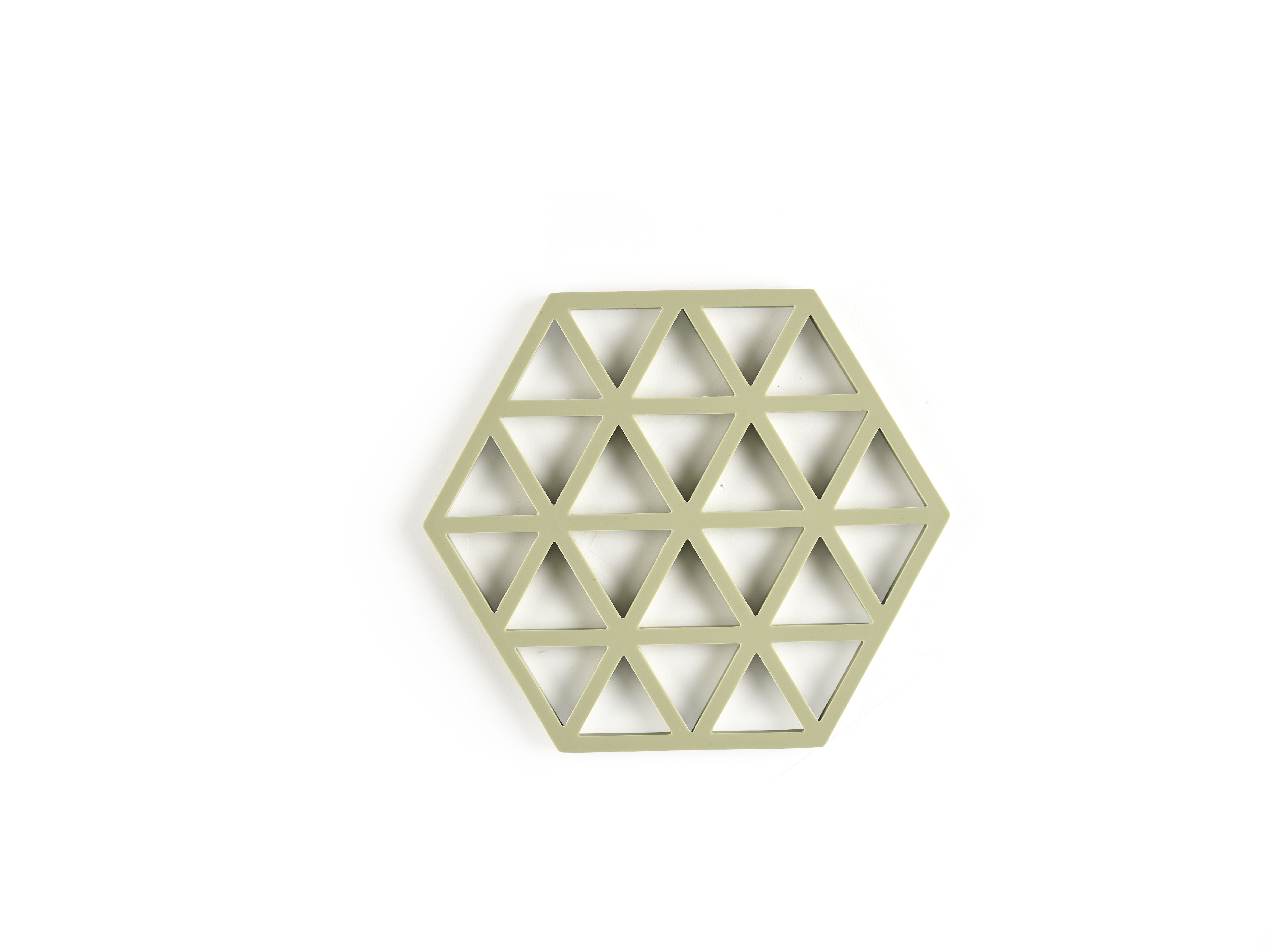 Zone Danemark Triangles Trivet 16 x 14 x 0,9 cm, Matcha Green