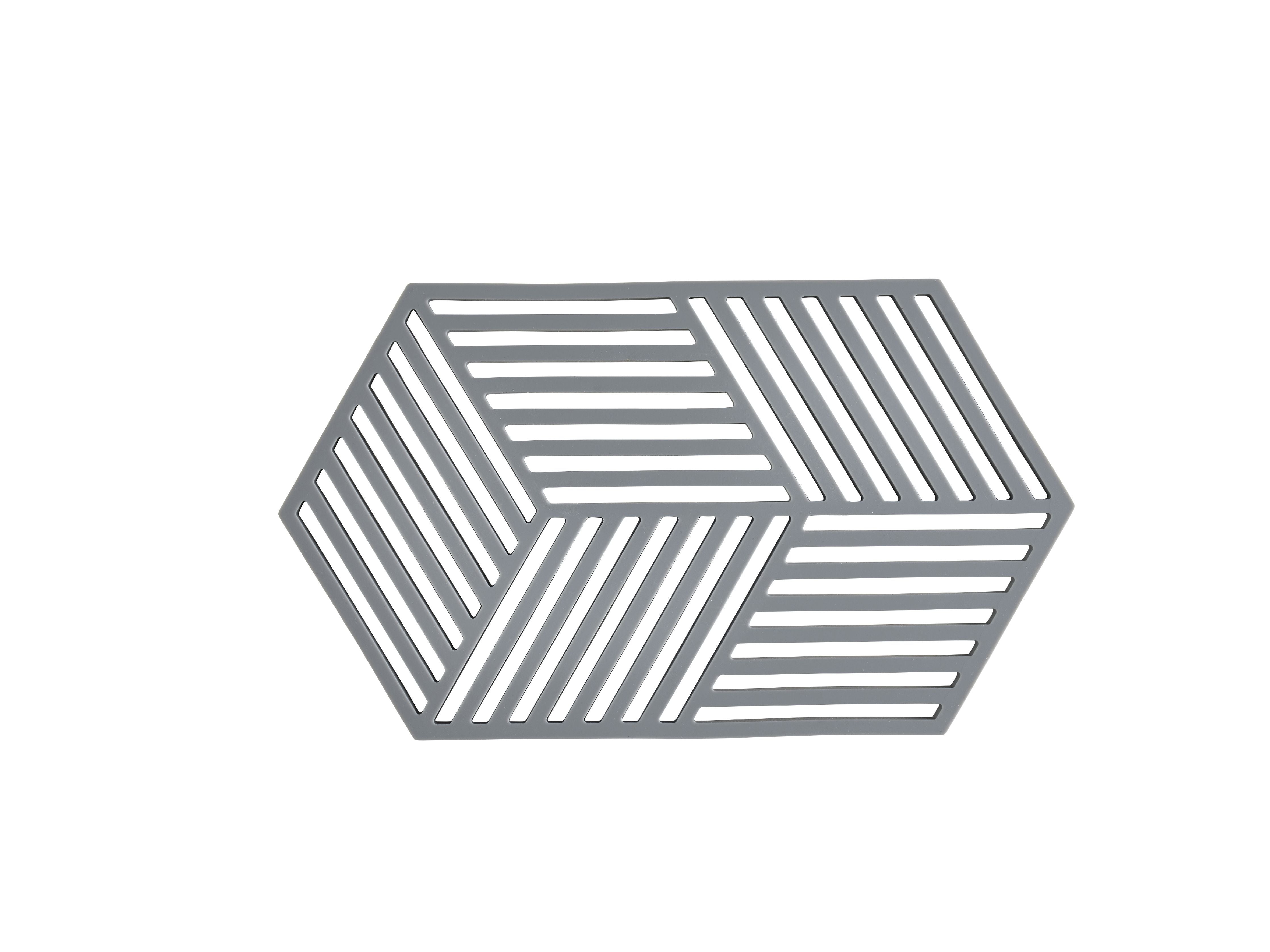 Zone Danemark Hexagon Trivet 24 x 14 x 0,9 cm, gris frais