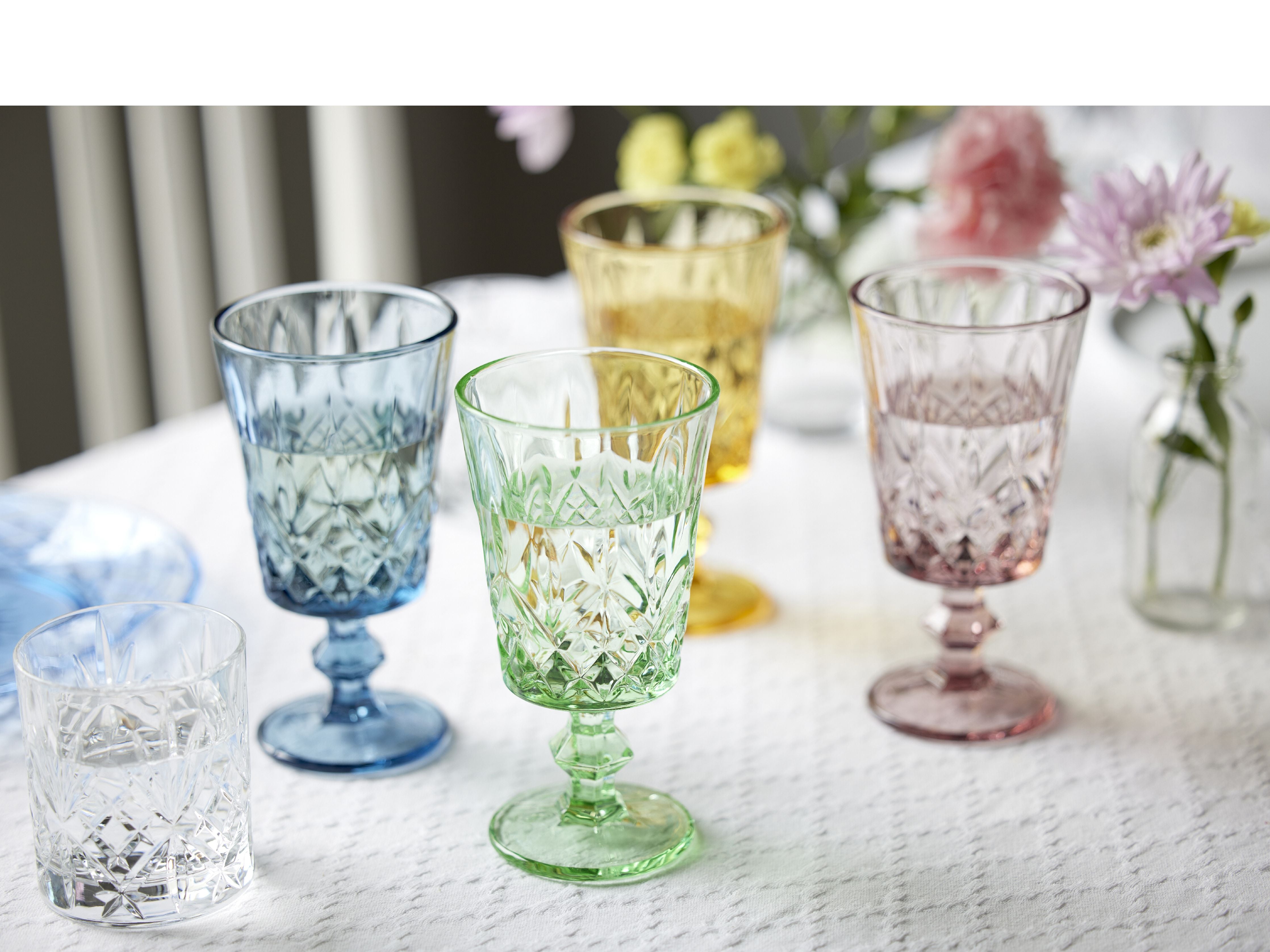 Lyngby Glas Sorrento Verre de vin 29 Cl 4 PCS., Bleu