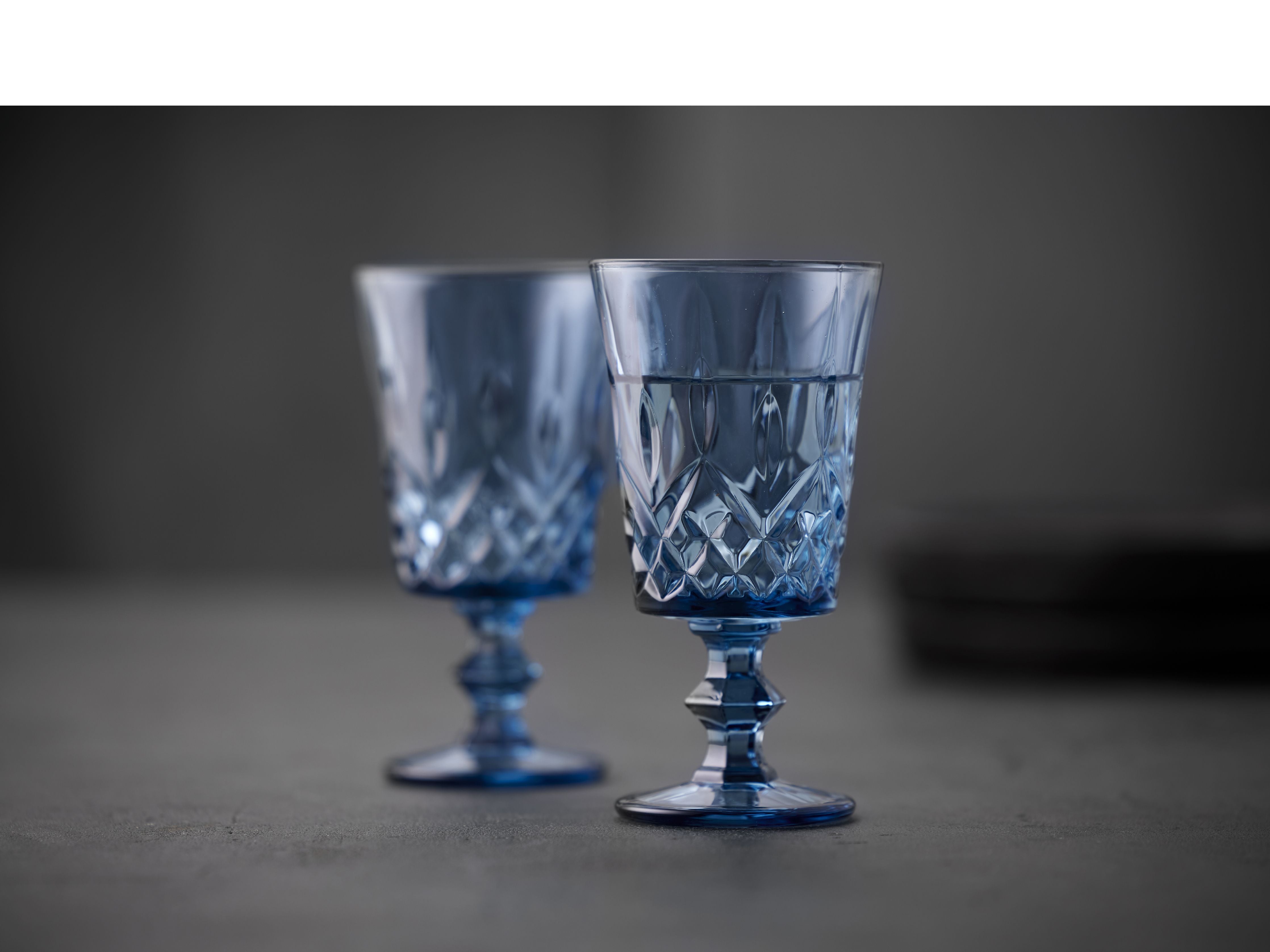 Lyngby Glas Sorrento Weinglas 29 Cl 4 PCs., Blau