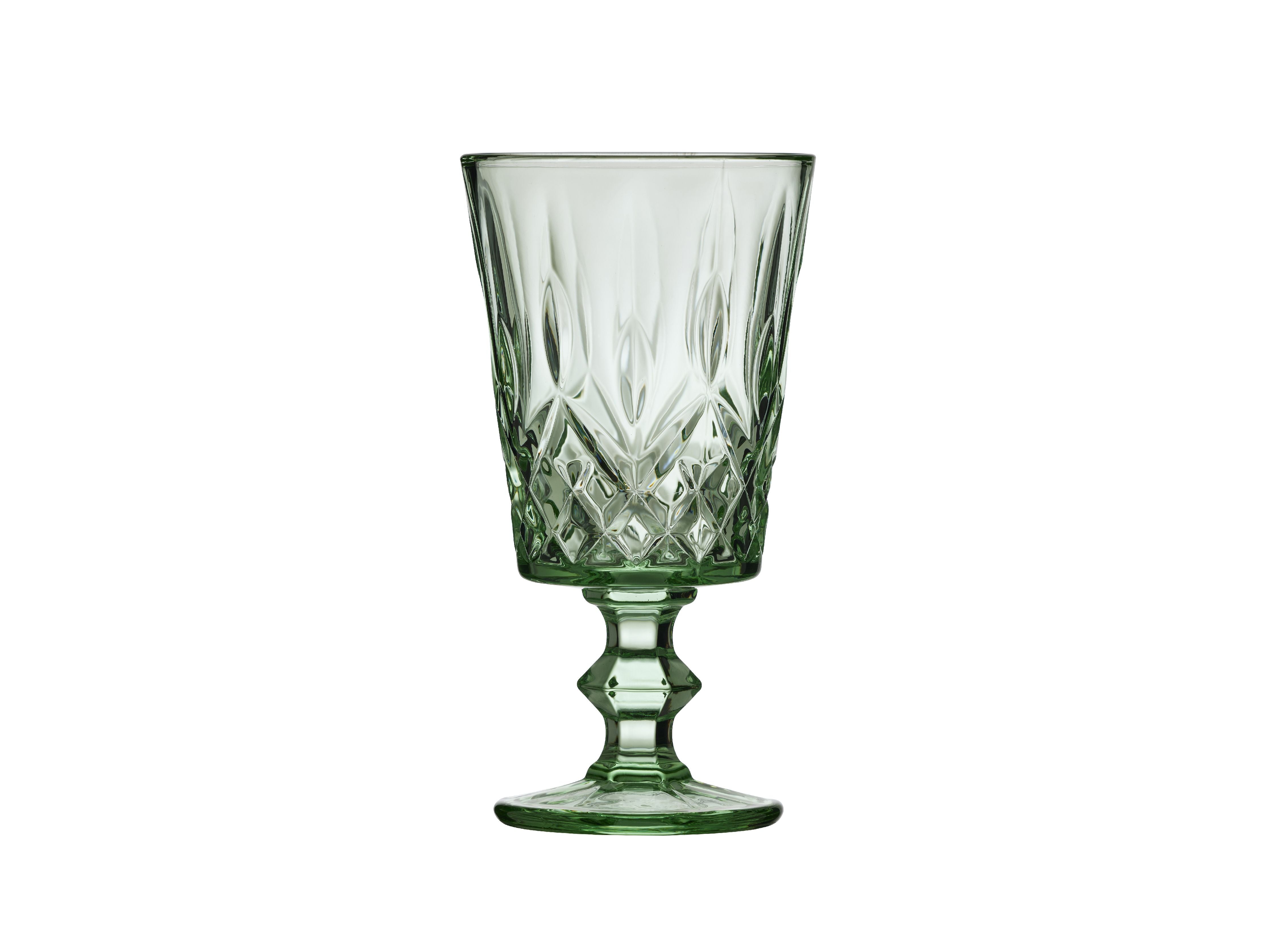 Lyngby Glas Sorrento vinglas 29 Cl 4 st., Grönt